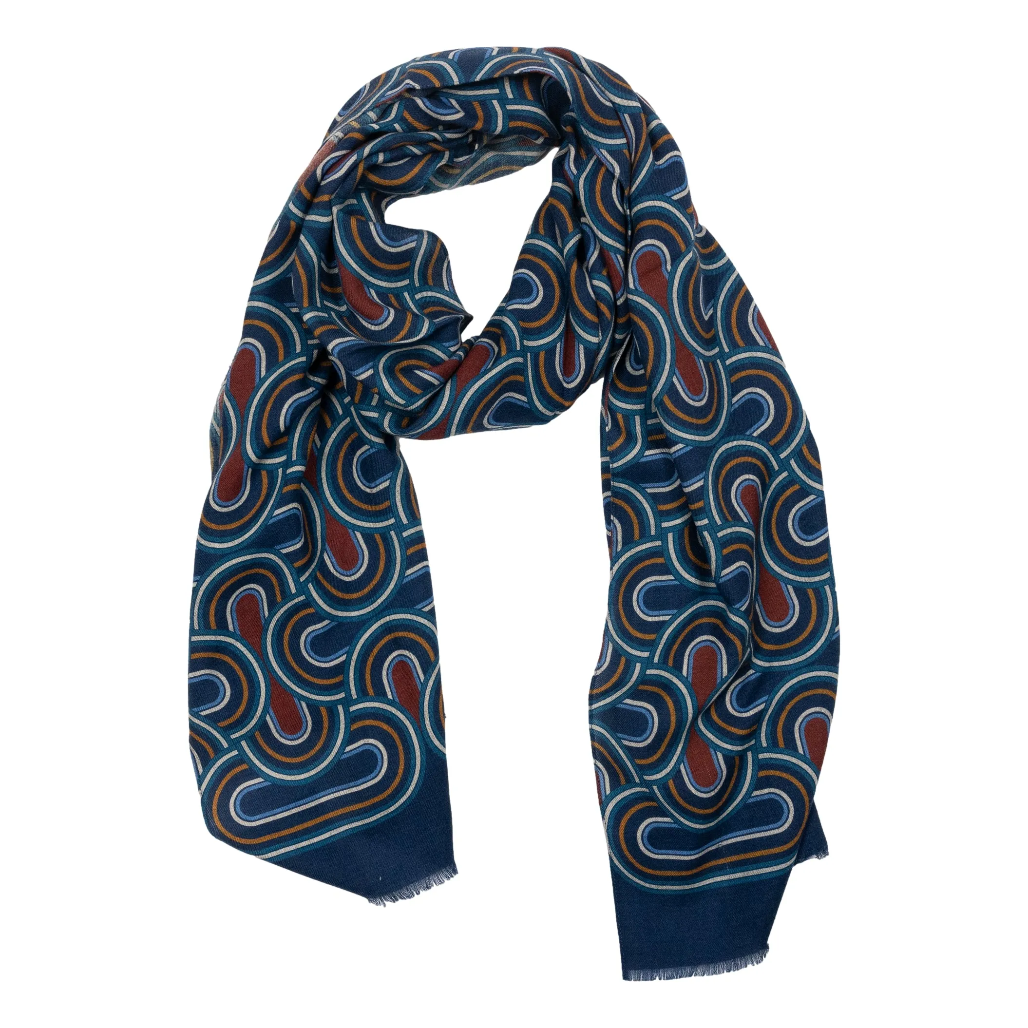 Abstract Roma Wool Scarf sold by The Andover Shop product image thumbnail 5