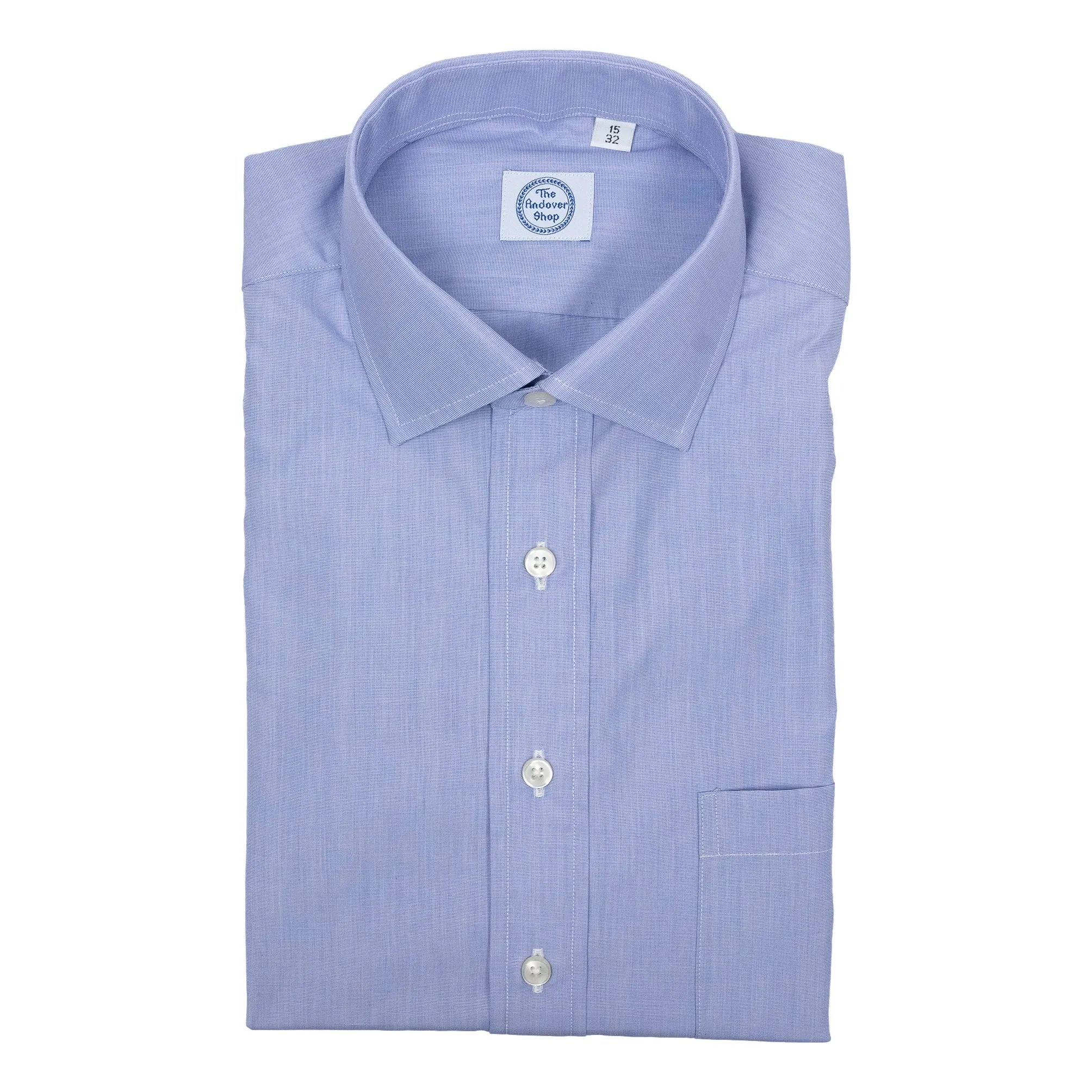 Lavender Blue End-on-End Spread Collar Dress Shirt sold by The Andover Shop