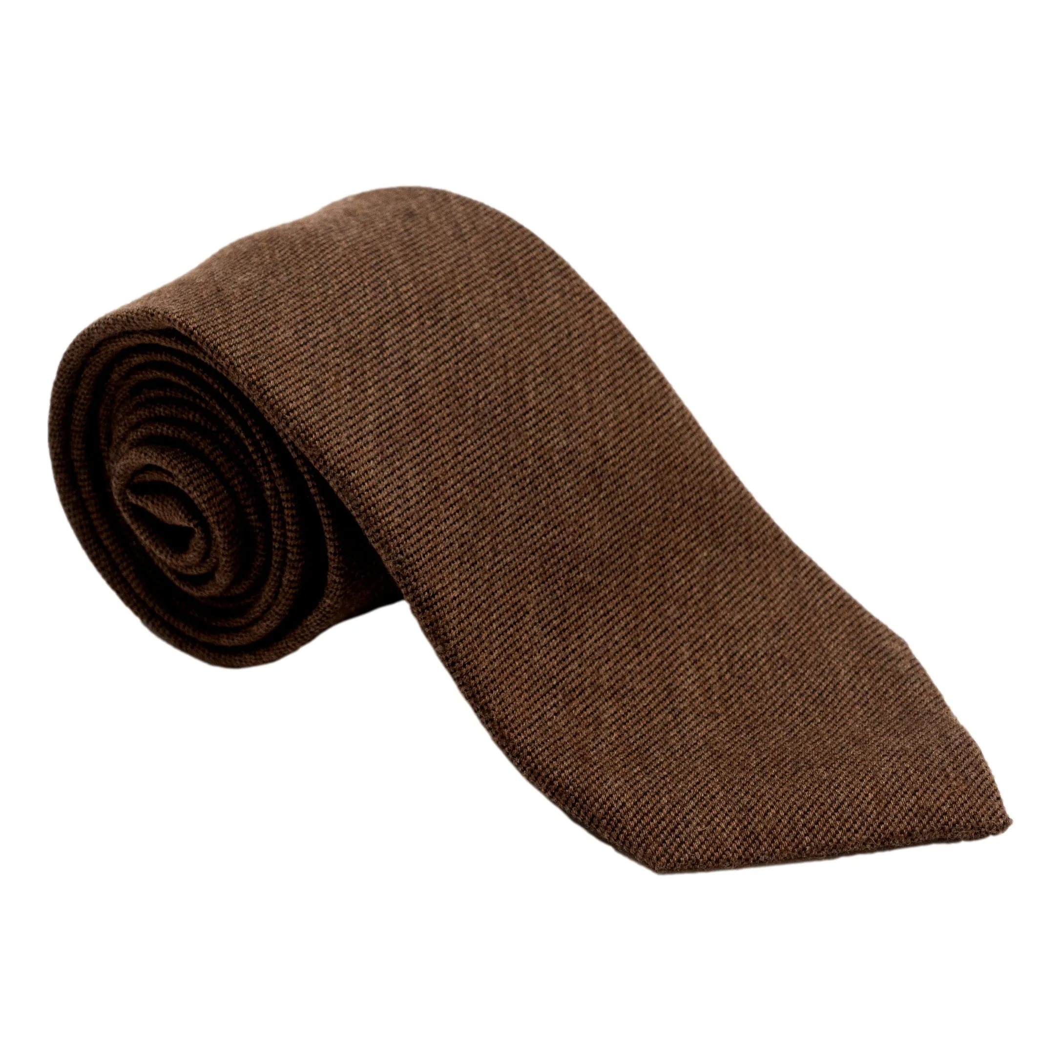 Solid Weave Wool and Silk Tie sold by The Andover Shop product image thumbnail 4