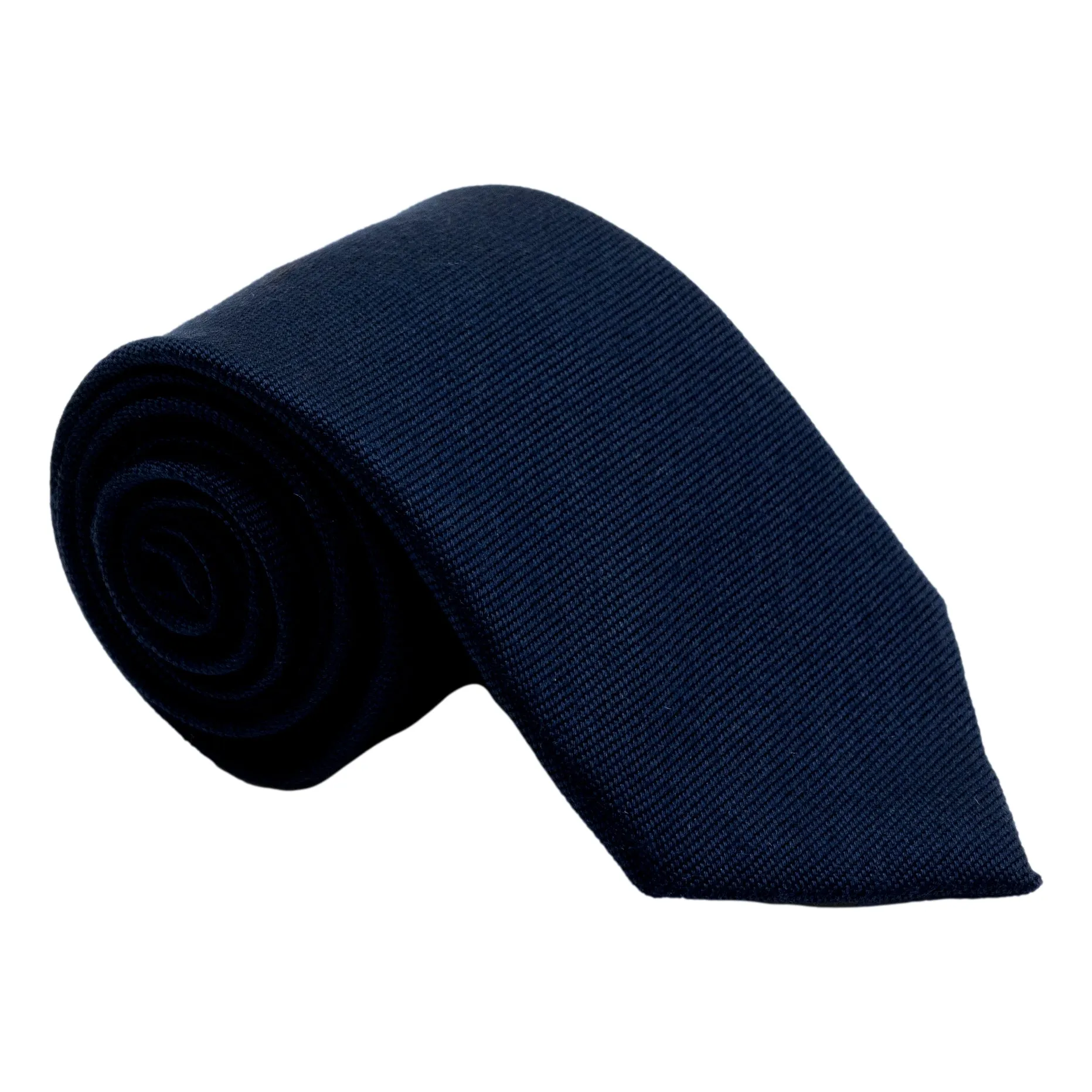 Solid Weave Wool and Silk Tie sold by The Andover Shop
