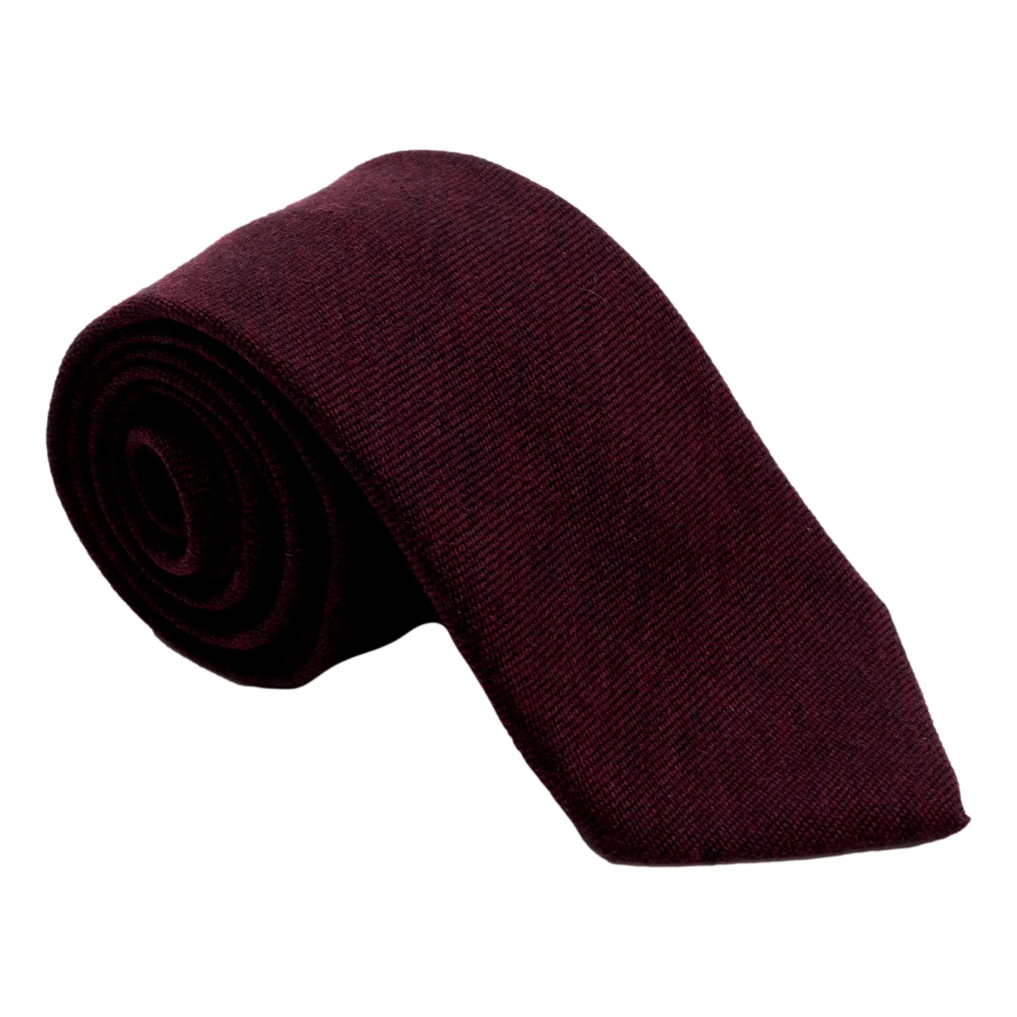 Solid Weave Wool and Silk Tie sold by The Andover Shop product image thumbnail 2