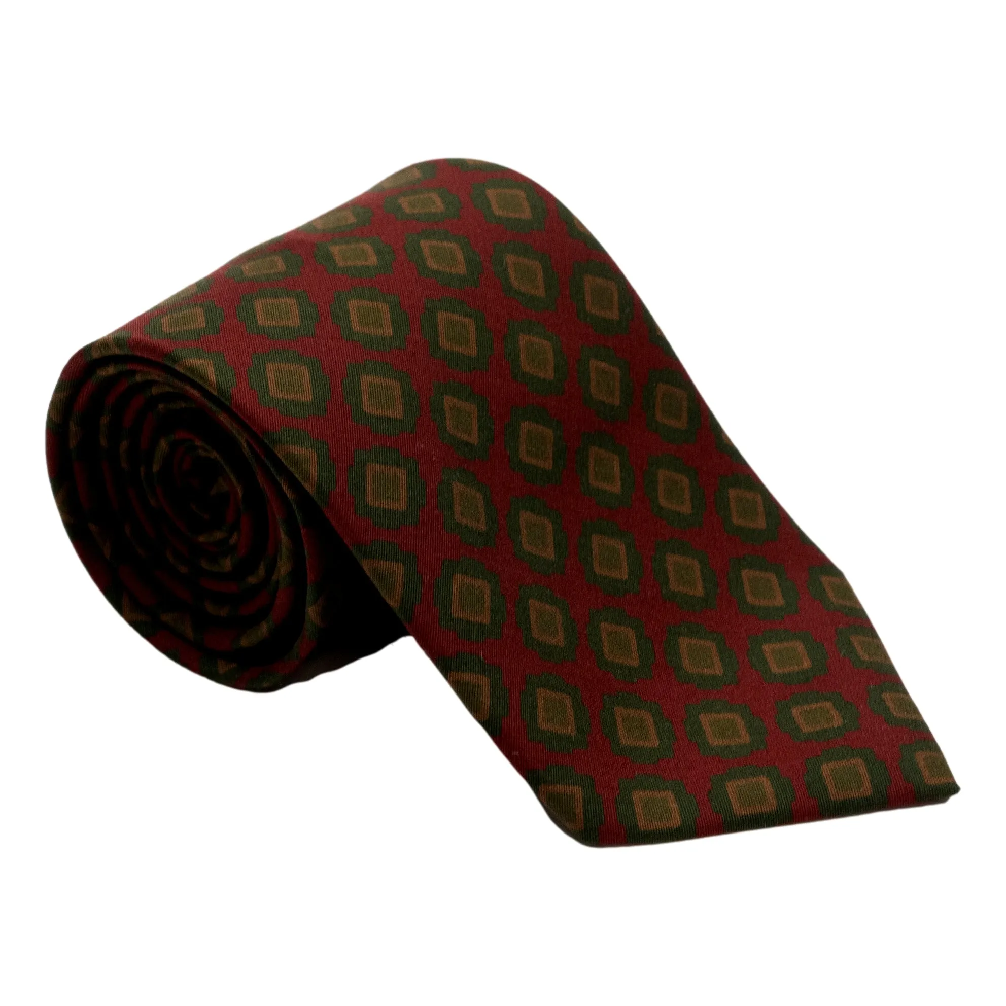 Florencia Shield Motif Silk Tie sold by The Andover Shop