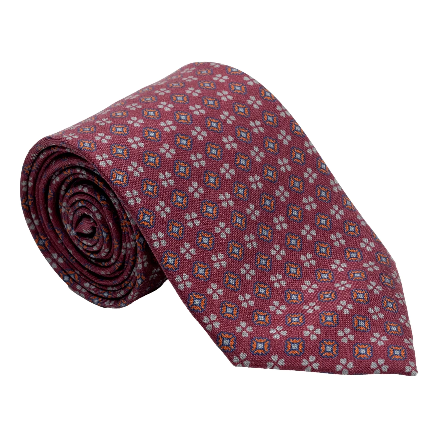 Arcuri Motif Silk Tie sold by The Andover Shop product image thumbnail 3