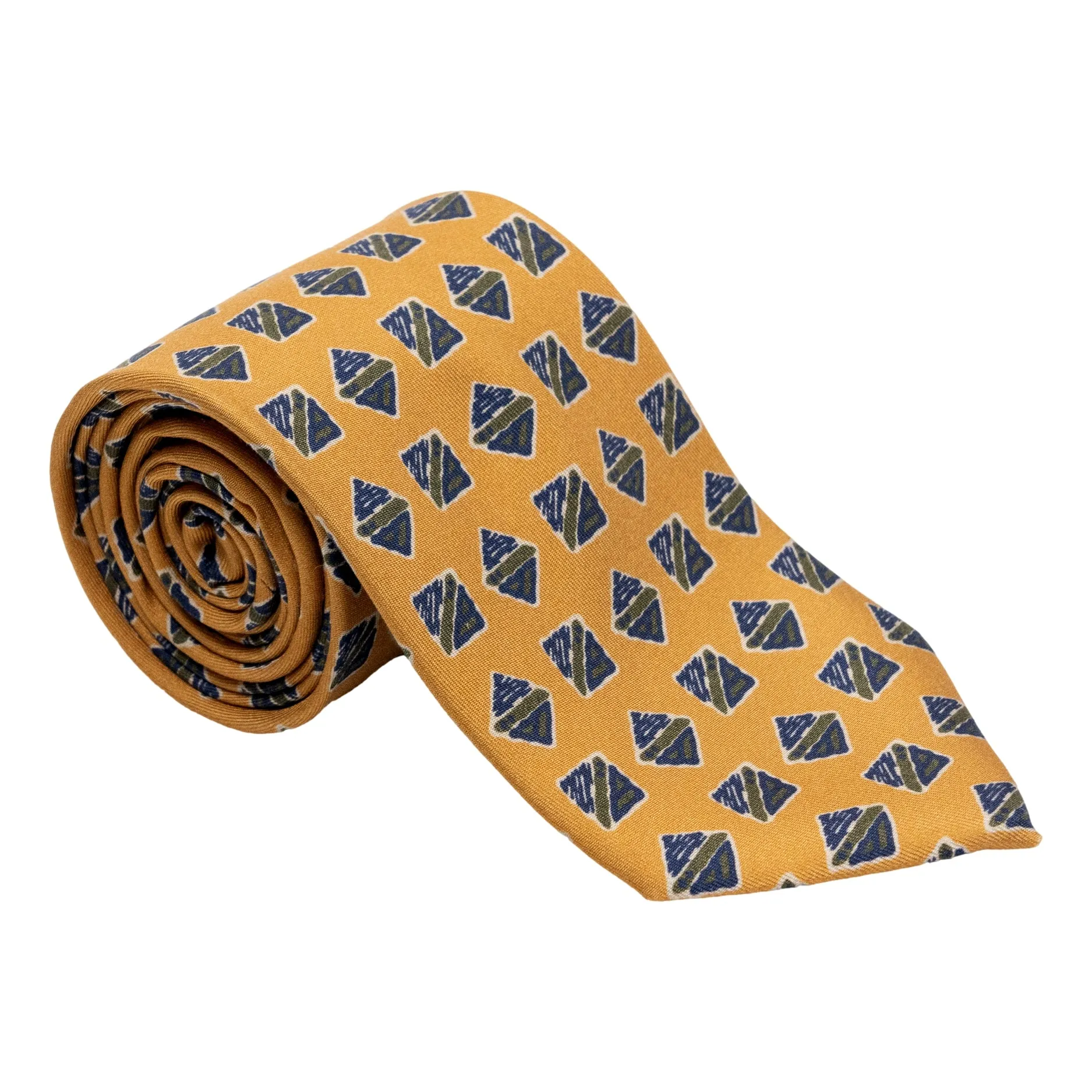 Artistic Square and Diamond Motif Silk Tie sold by The Andover Shop product image thumbnail 3