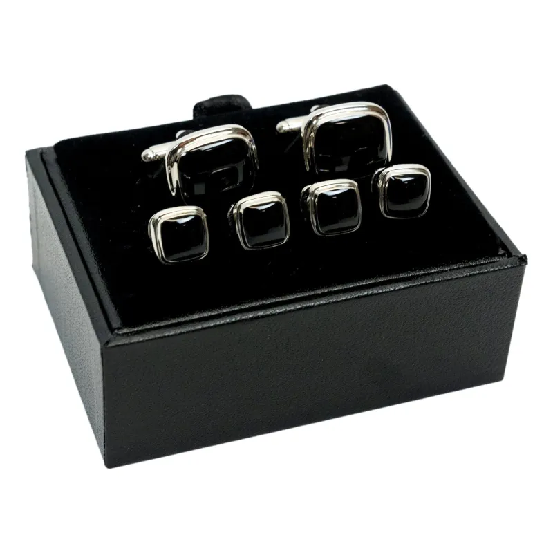 Silver Onyx Square Formal Set sold by The Andover Shop