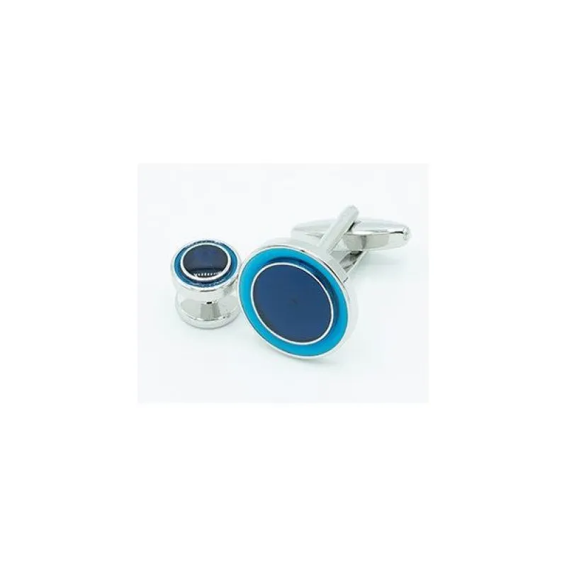 Navy and Turquoise Round Formal Set sold by The Andover Shop