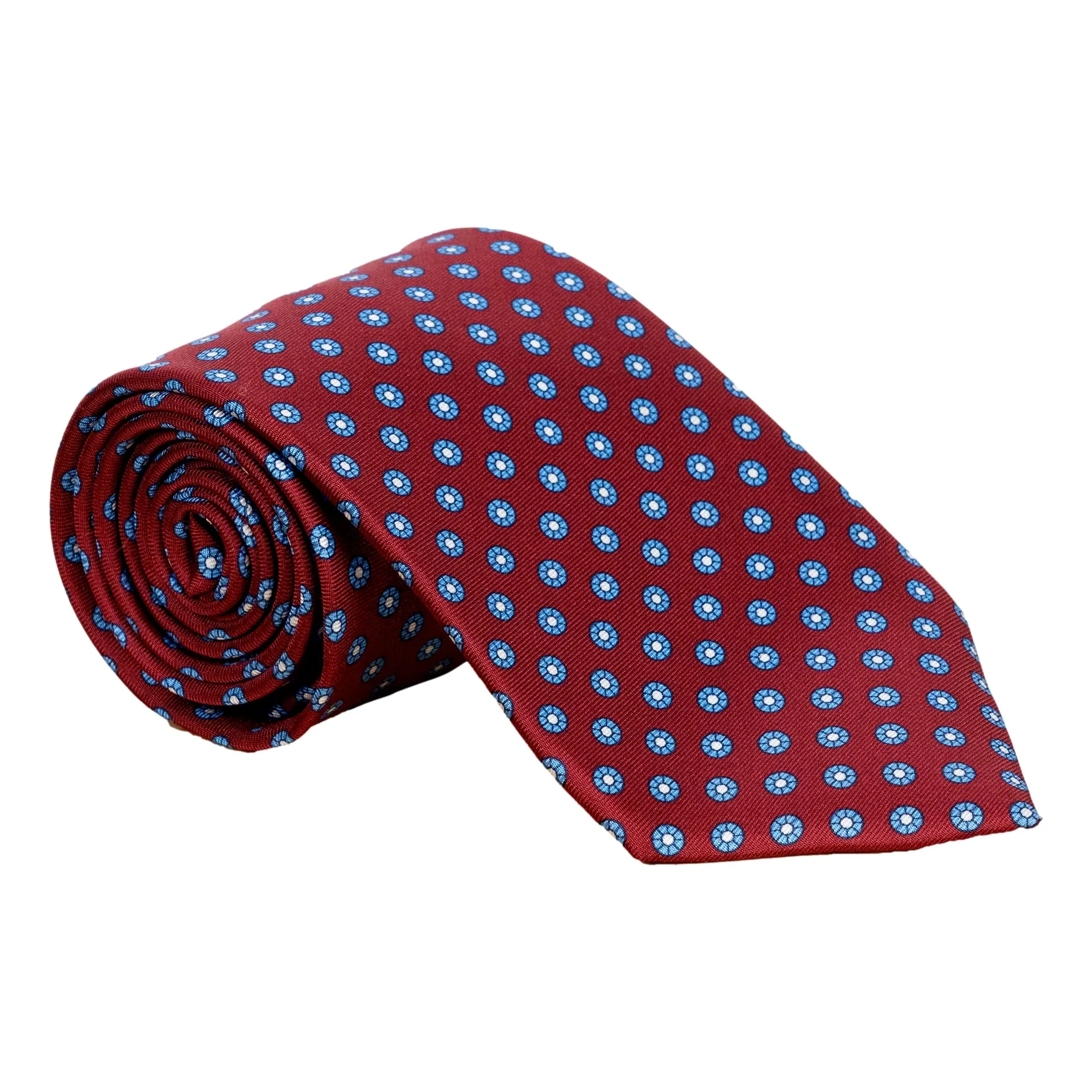 Abstract Blue Flower Petal Silk Tie sold by The Andover Shop product image thumbnail 3