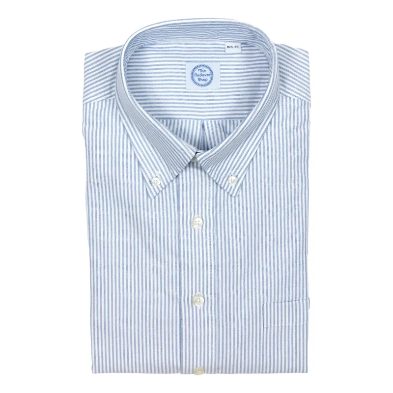 Blue Stripe Oxford Button Down Dress Shirt sold by The Andover Shop