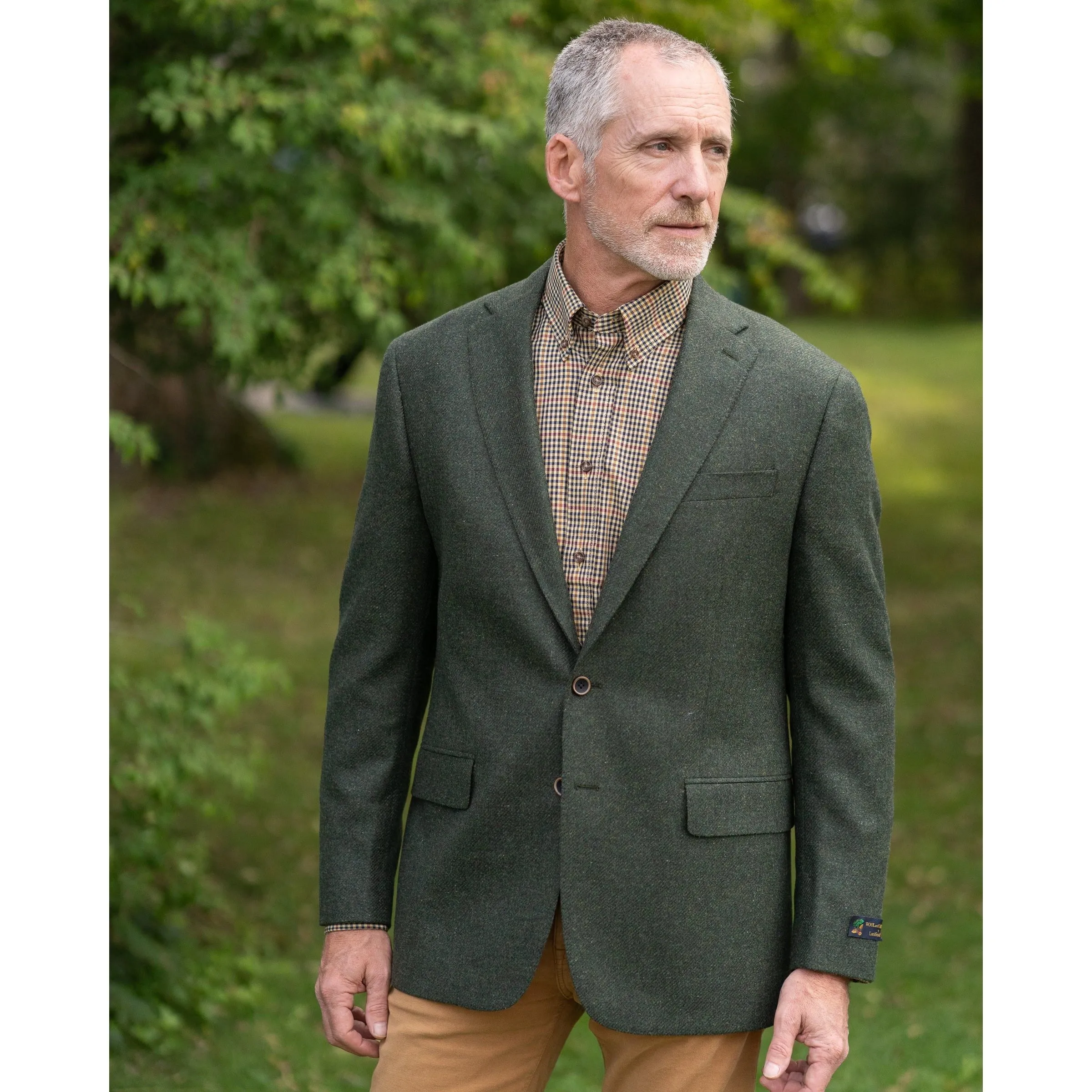 Green Wool and Cashmere Sport Coat sold by The Andover Shop product image thumbnail 2
