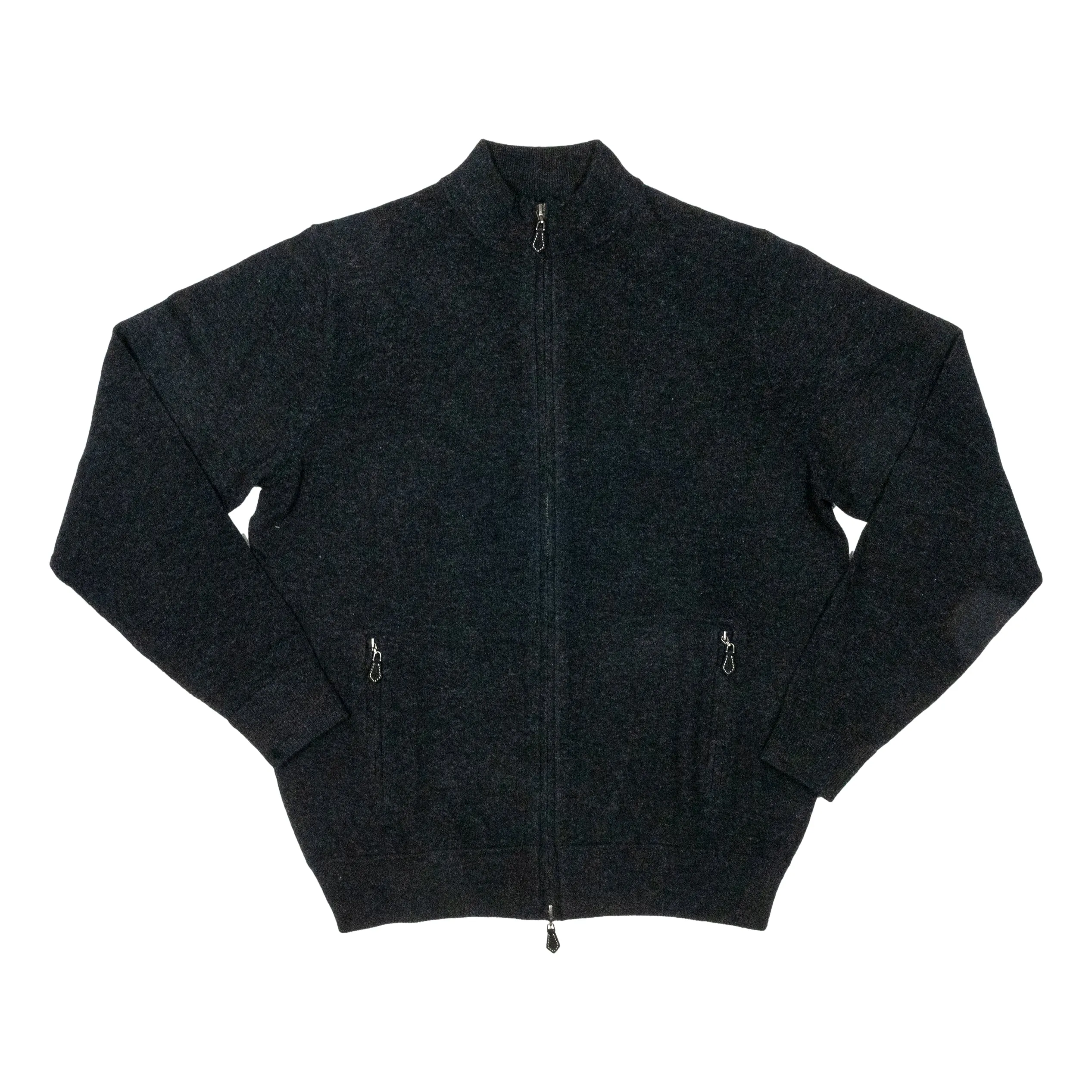 Midhurst Full Zip Geelong Lambswool Sweater sold by The Andover Shop product image thumbnail 2