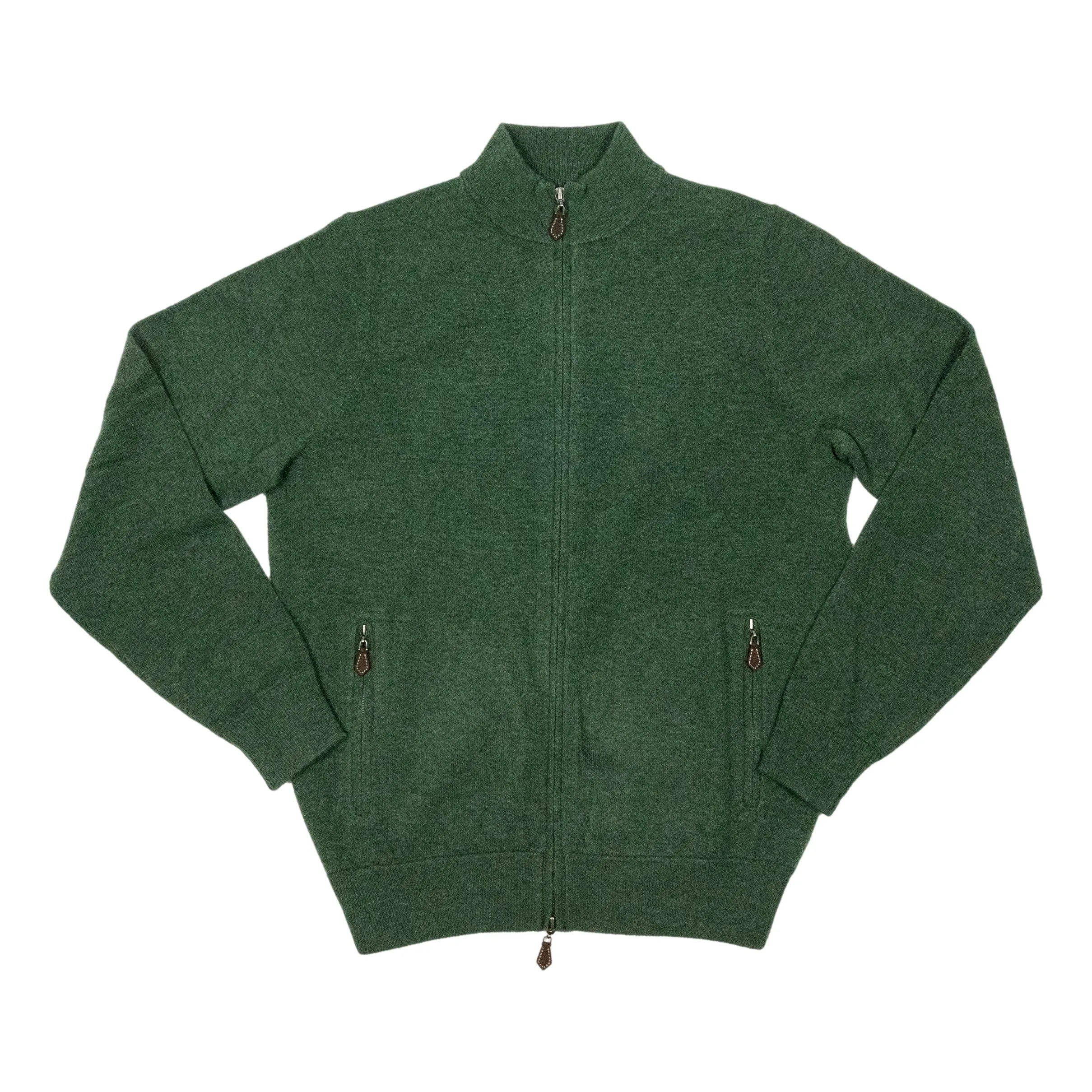 Midhurst Full Zip Geelong Lambswool Sweater sold by The Andover Shop product image thumbnail 3