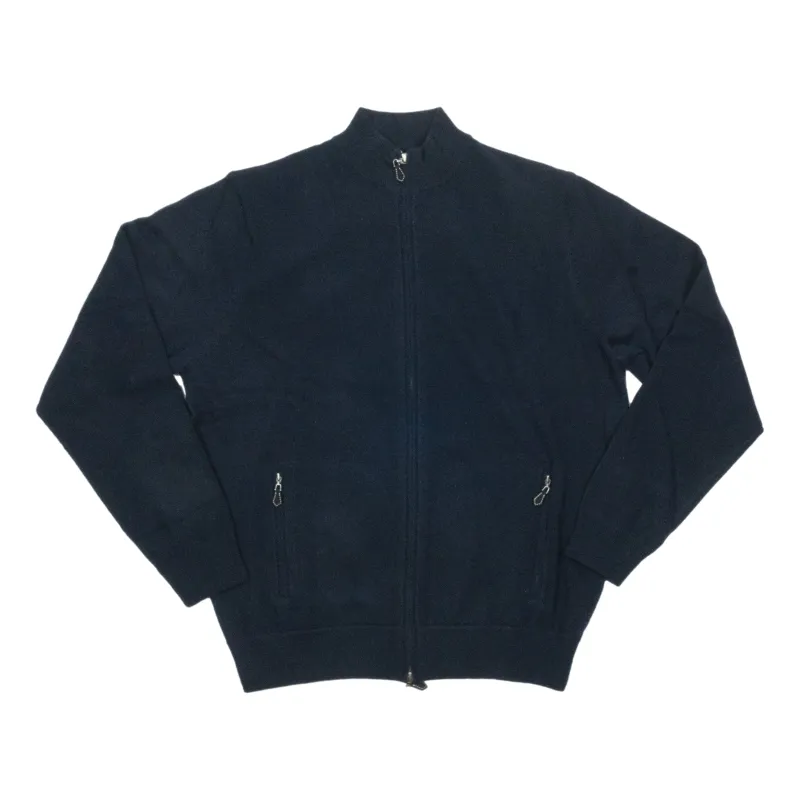Midhurst Full Zip Geelong Lambswool Sweater sold by The Andover Shop
