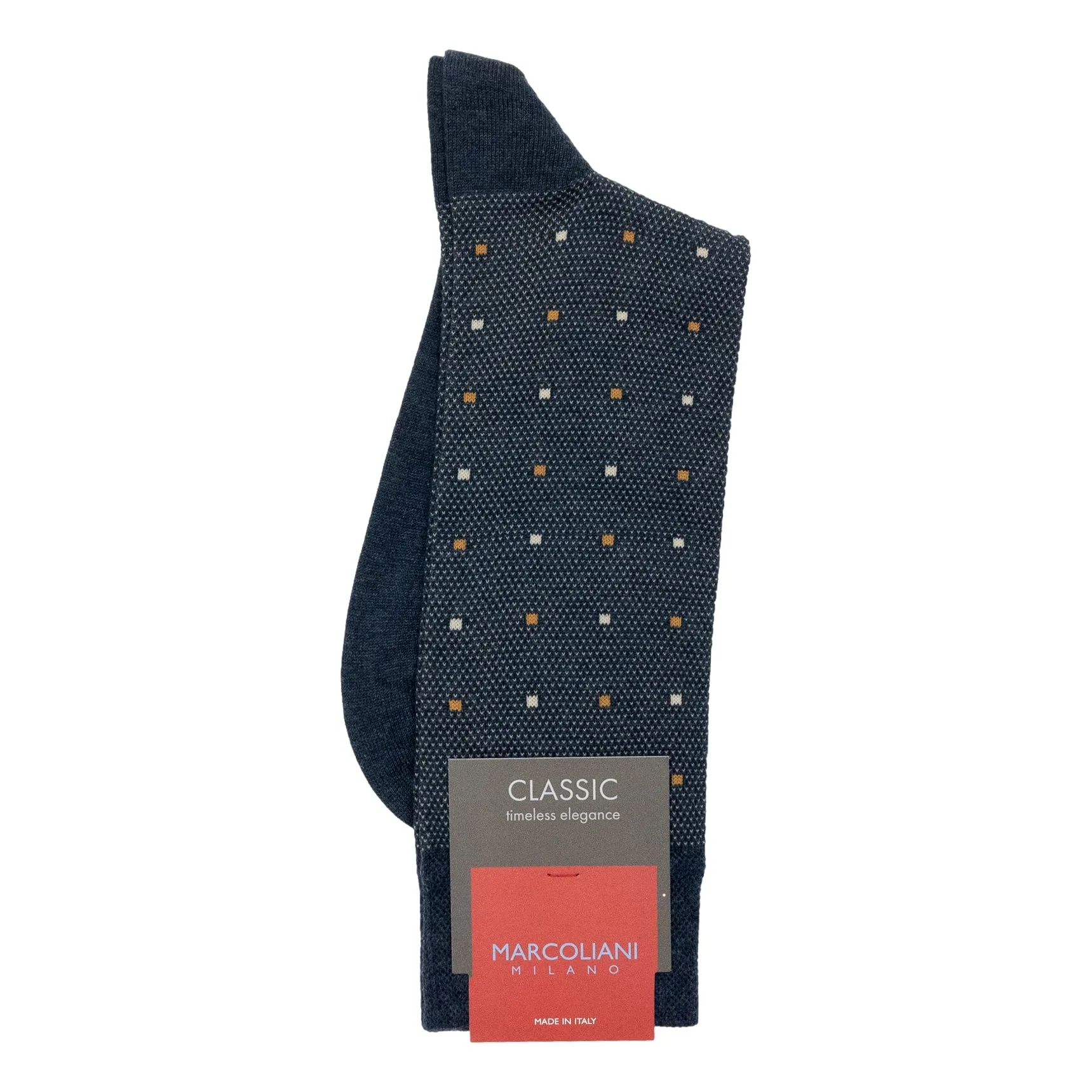 Contemporary Dots Cotton Mid-Calf Dress Sock sold by The Andover Shop product image thumbnail 3