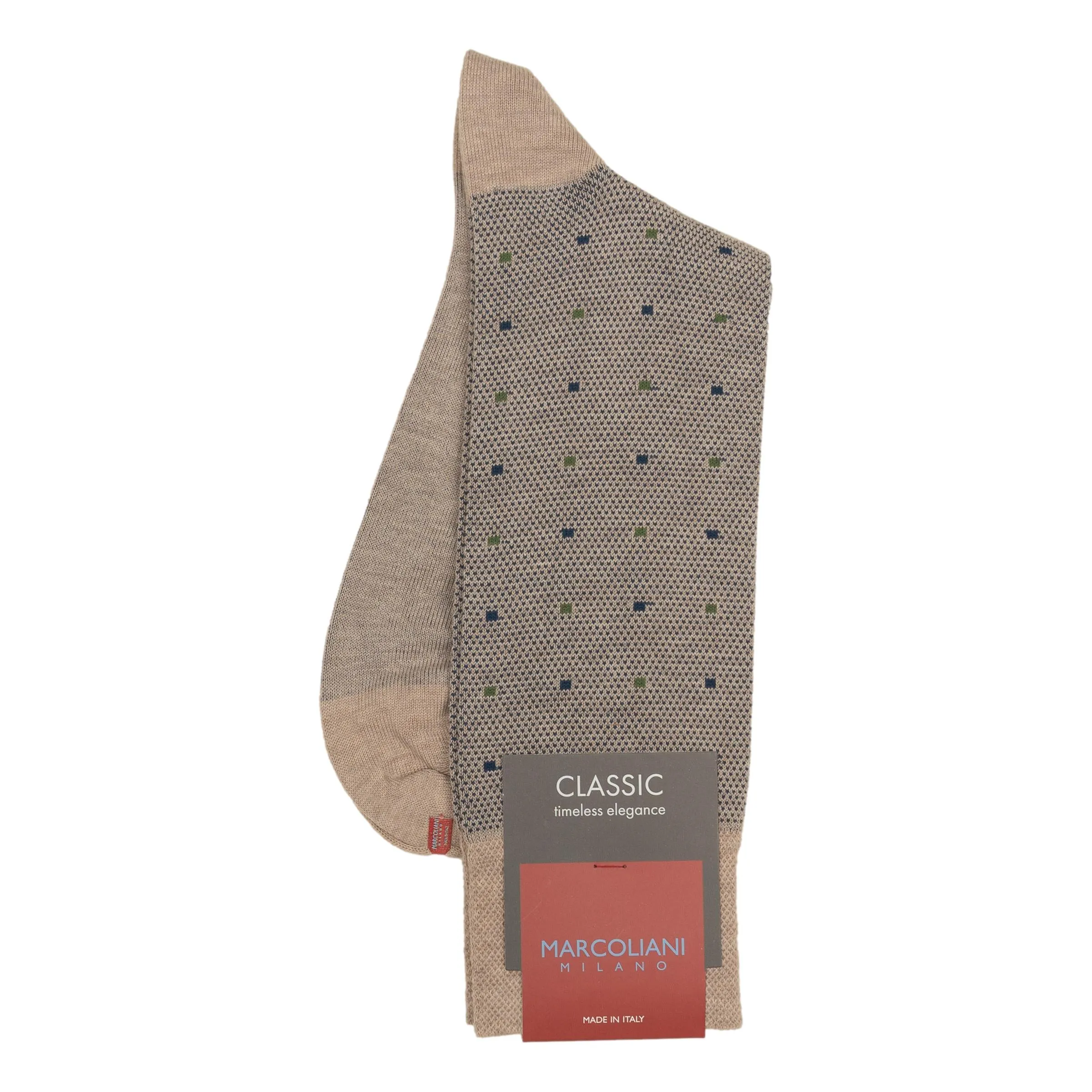 Contemporary Dots Cotton Mid-Calf Dress Sock sold by The Andover Shop product image thumbnail 2