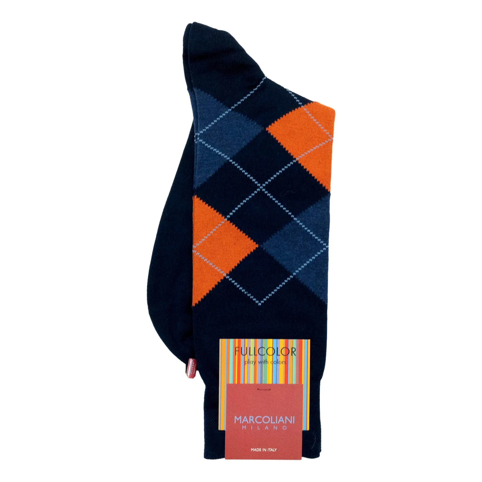 Cotton Argyle Mid-Calf Dress Sock sold by The Andover Shop product image thumbnail 3