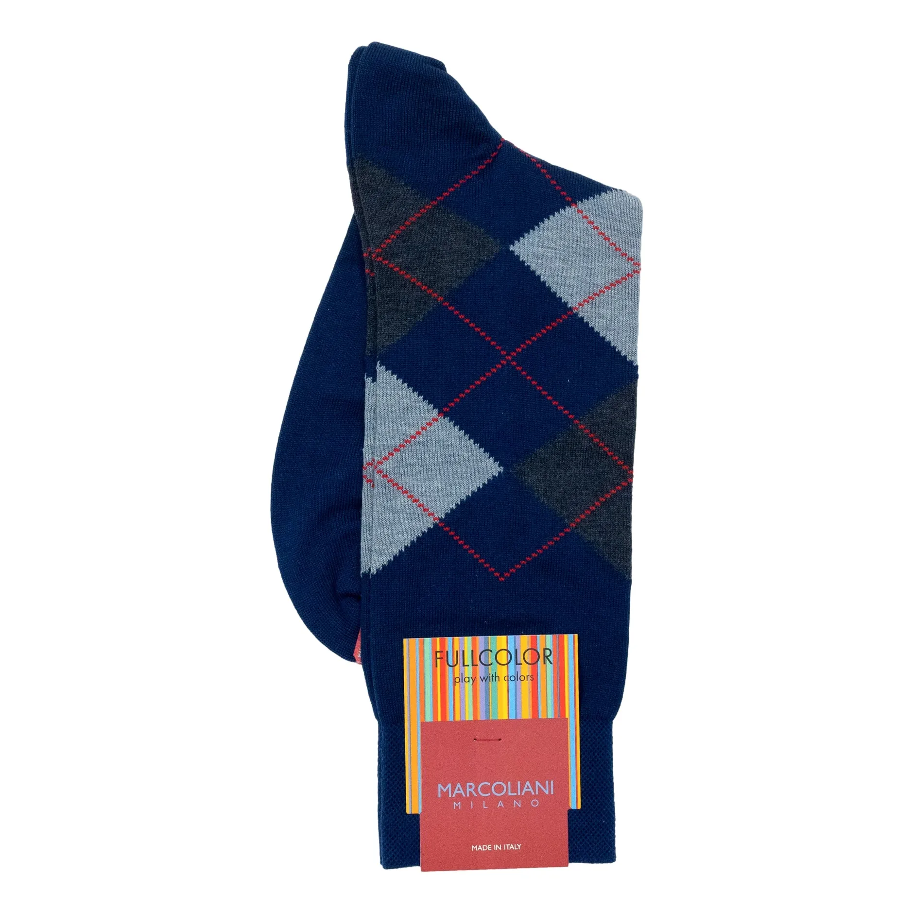 Cotton Argyle Mid-Calf Dress Sock sold by The Andover Shop product image thumbnail 2