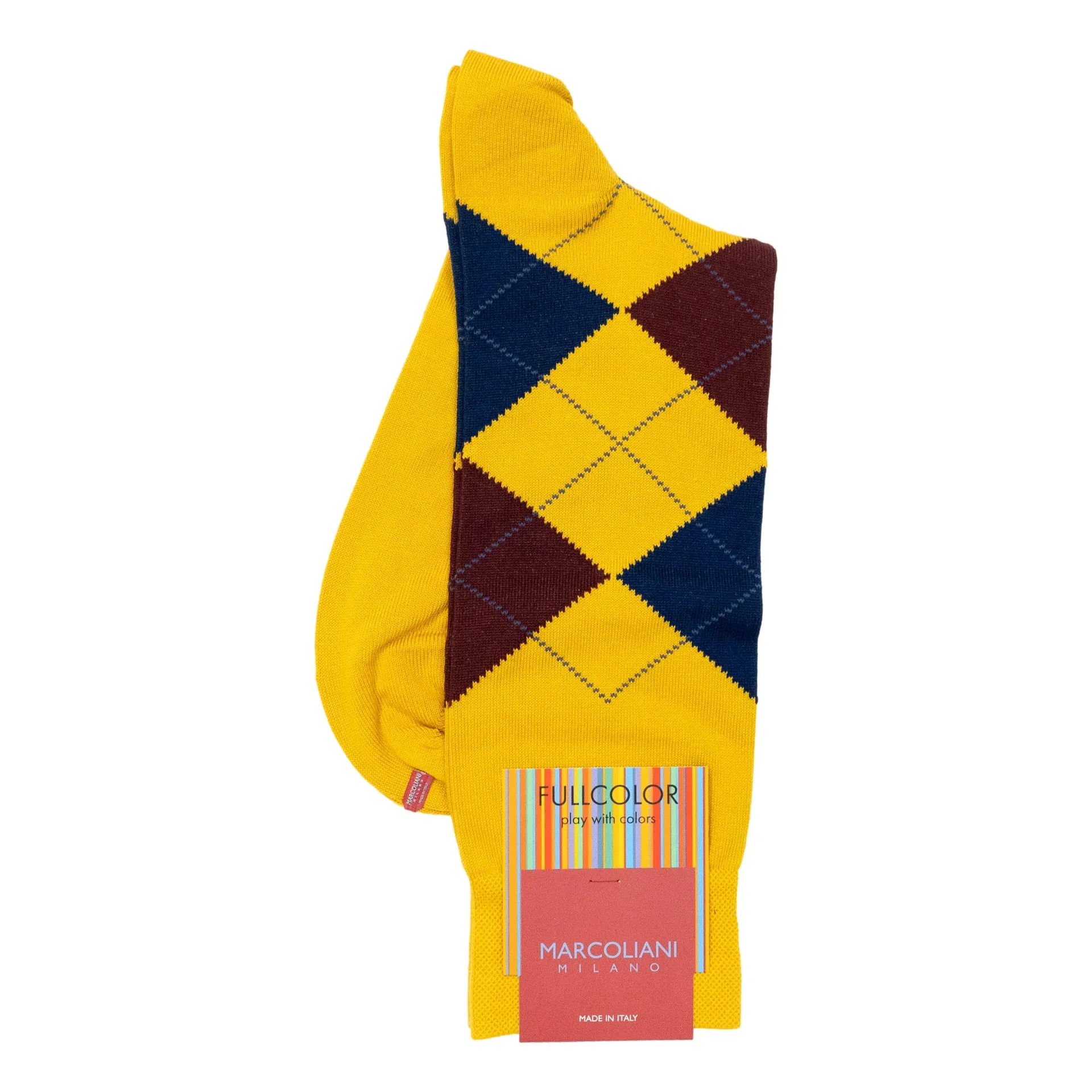 Cotton Argyle Mid-Calf Dress Sock sold by The Andover Shop