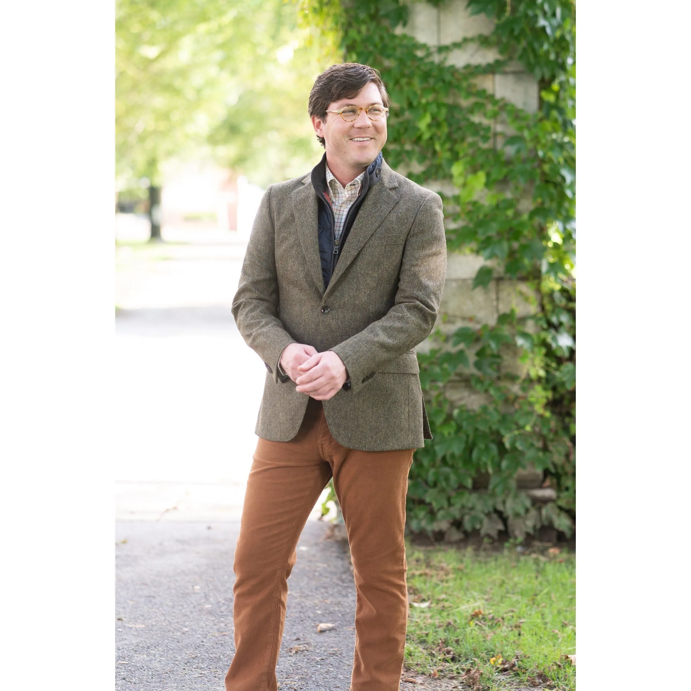 Moss Green Donegal Tweed Sport Coat sold by The Andover Shop product image thumbnail 2