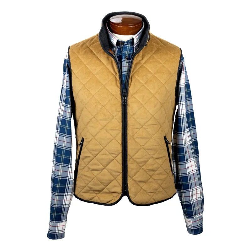 Fawn Corduroy Waterville Vest sold by The Andover Shop