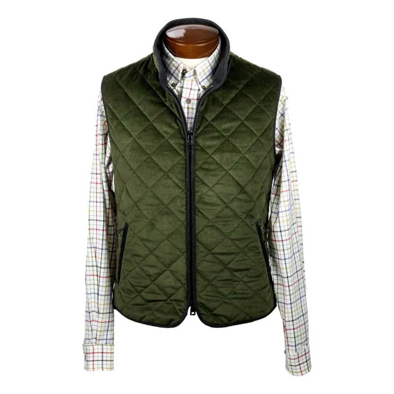 Olive Corduroy Waterville Vest sold by The Andover Shop