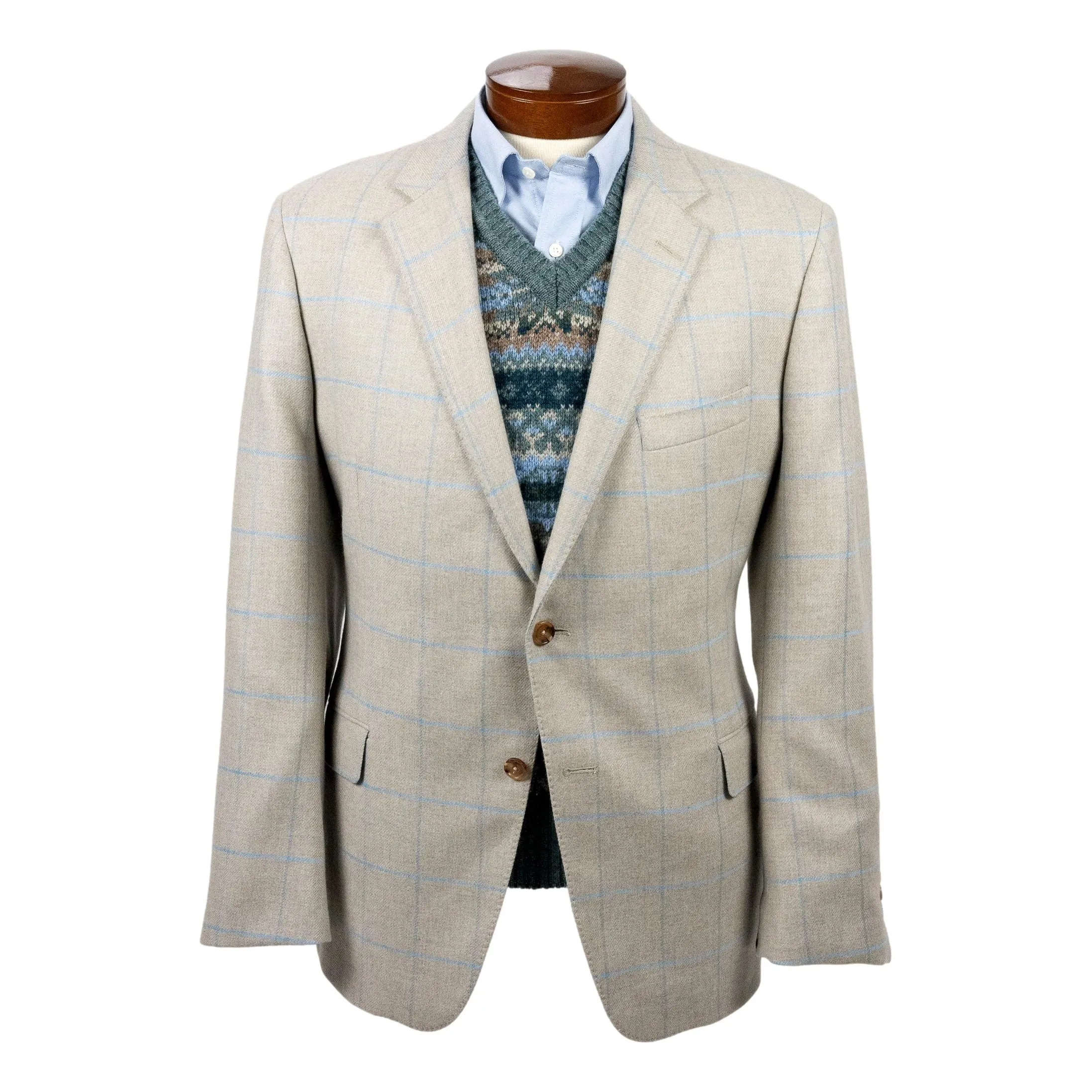 100% Wool Fairisle V-Neck Sweater Vest sold by The Andover Shop product image thumbnail 5