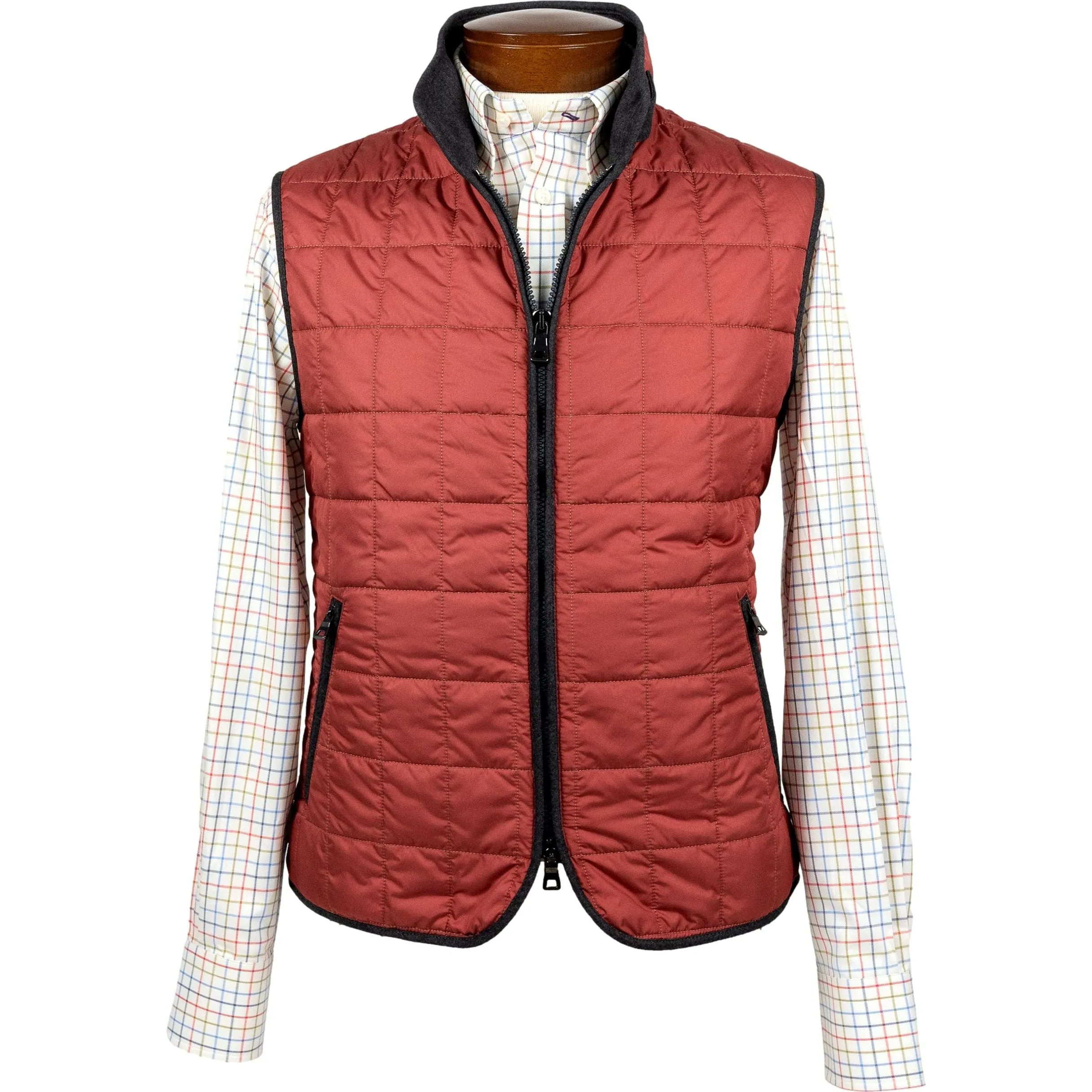 Garnet Theo Waterville Quilted Vest sold by The Andover Shop