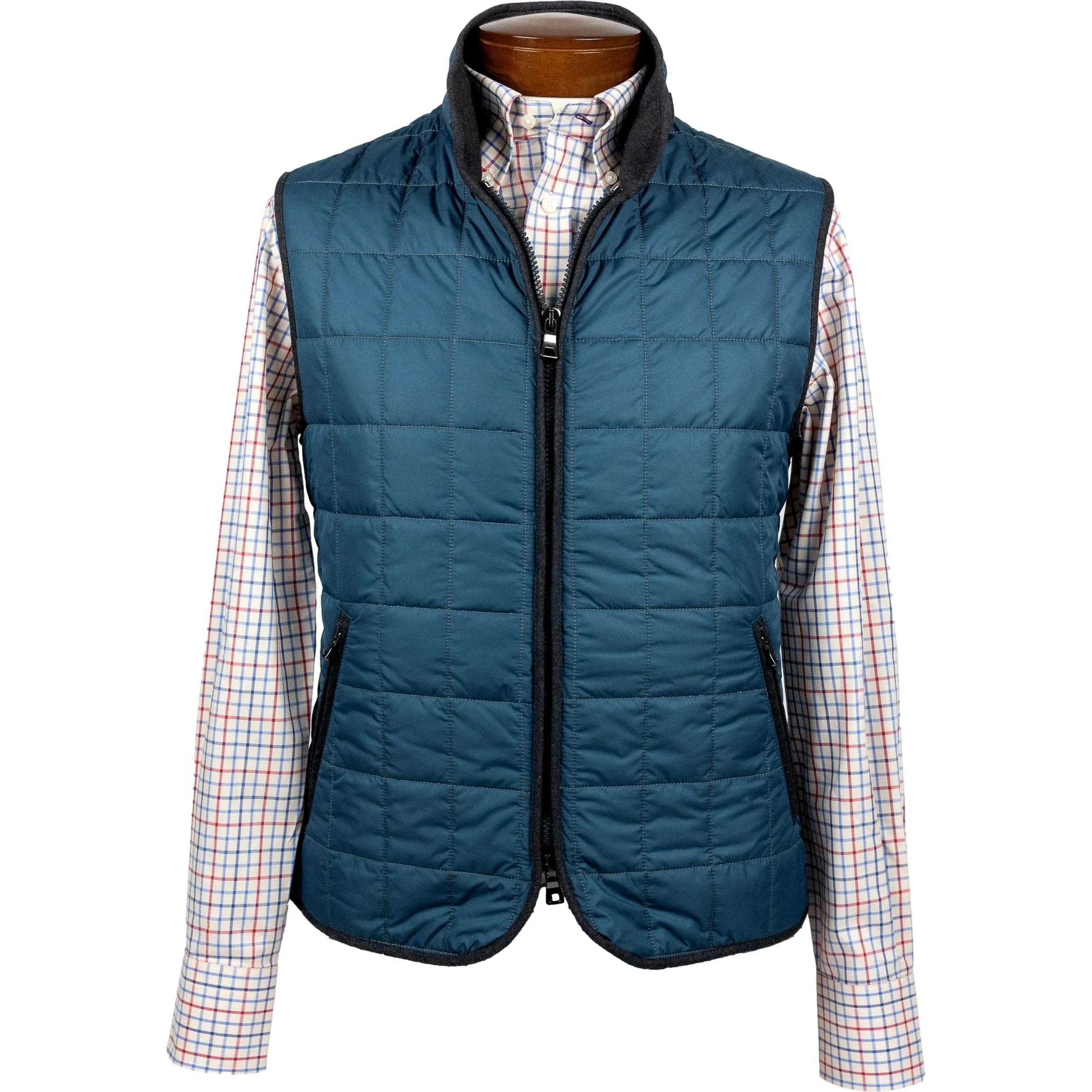 Denim Theo Waterville Quilted Vest sold by The Andover Shop