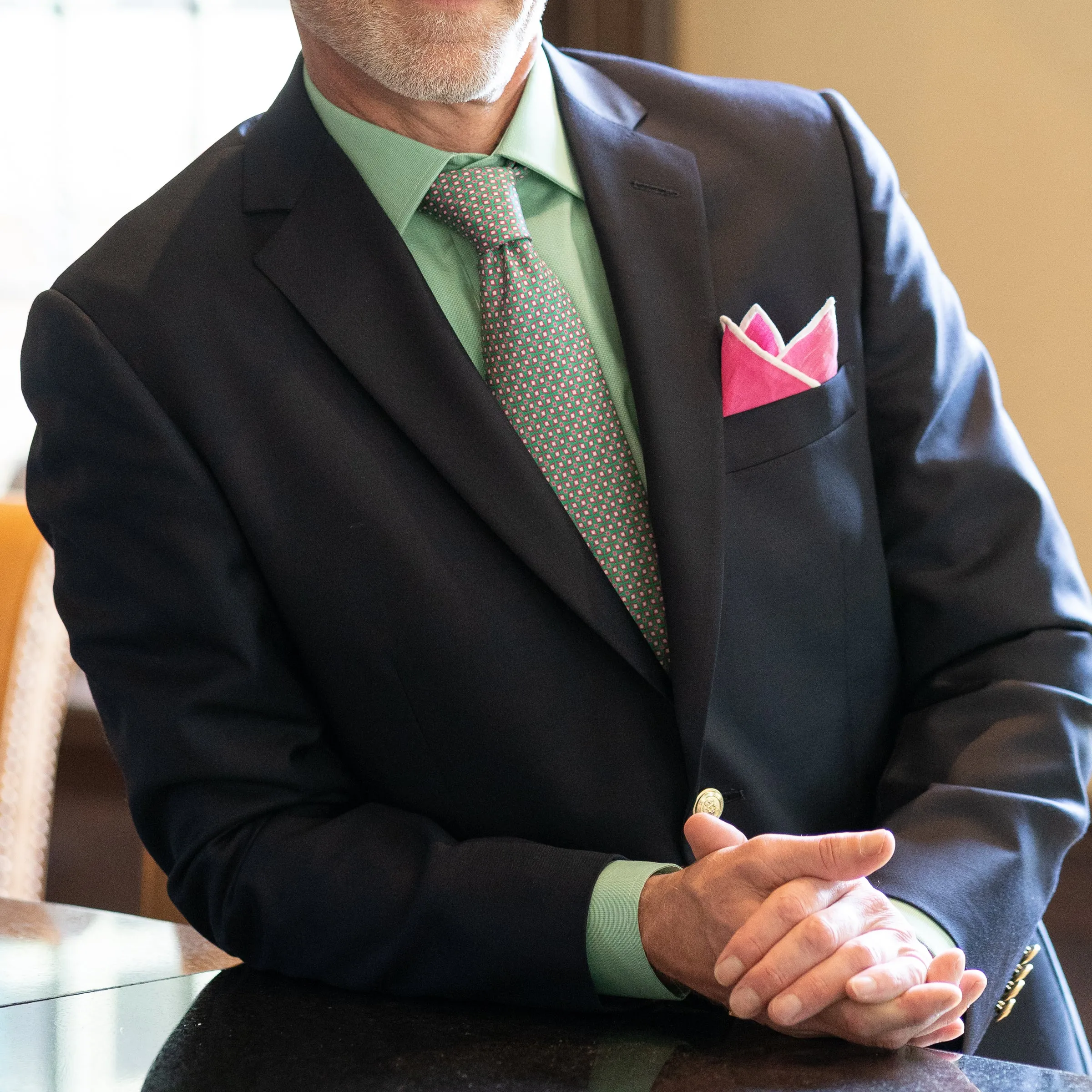 Green Oxford Button Down Dress Shirt sold by The Andover Shop product image thumbnail 2