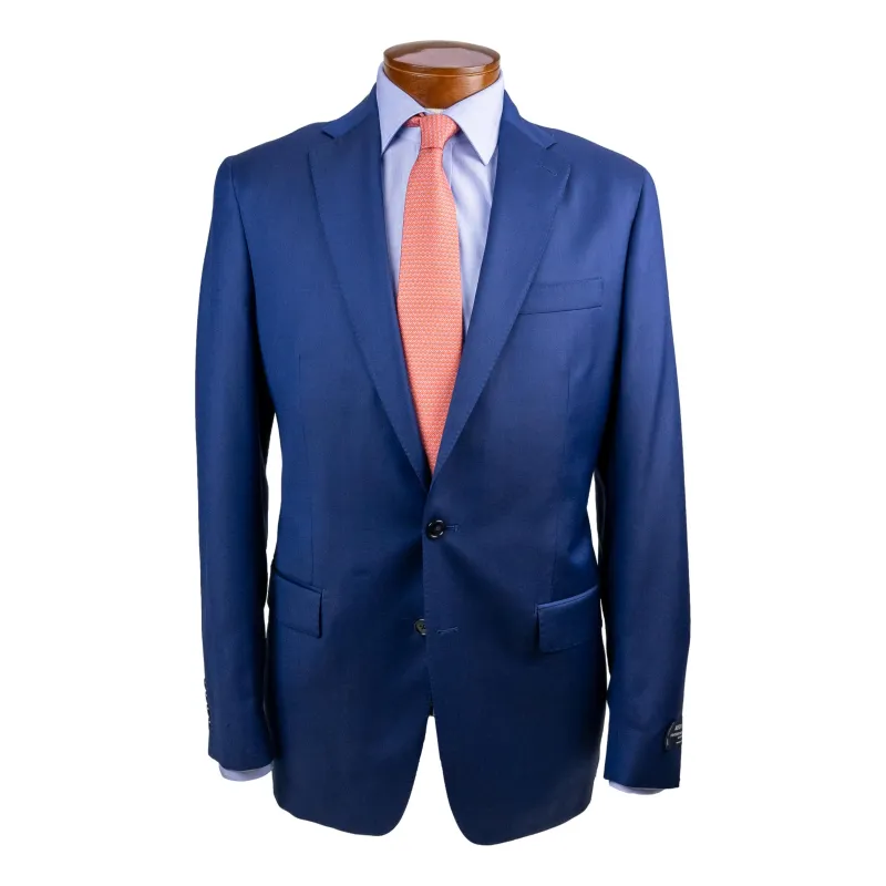 Two Button Side Vent Bright Blue Suit sold by The Andover Shop