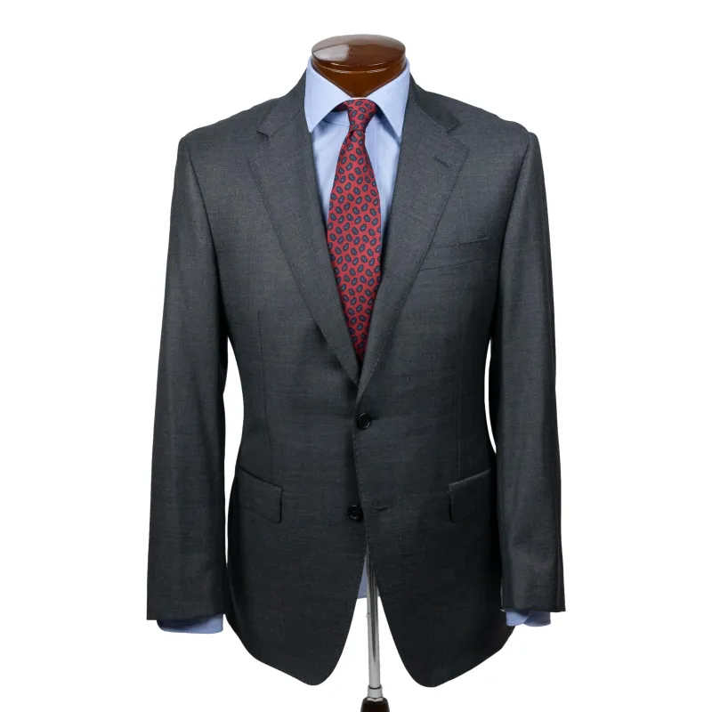 Two Button Side Vent Grey VBC 110's Suit sold by The Andover Shop
