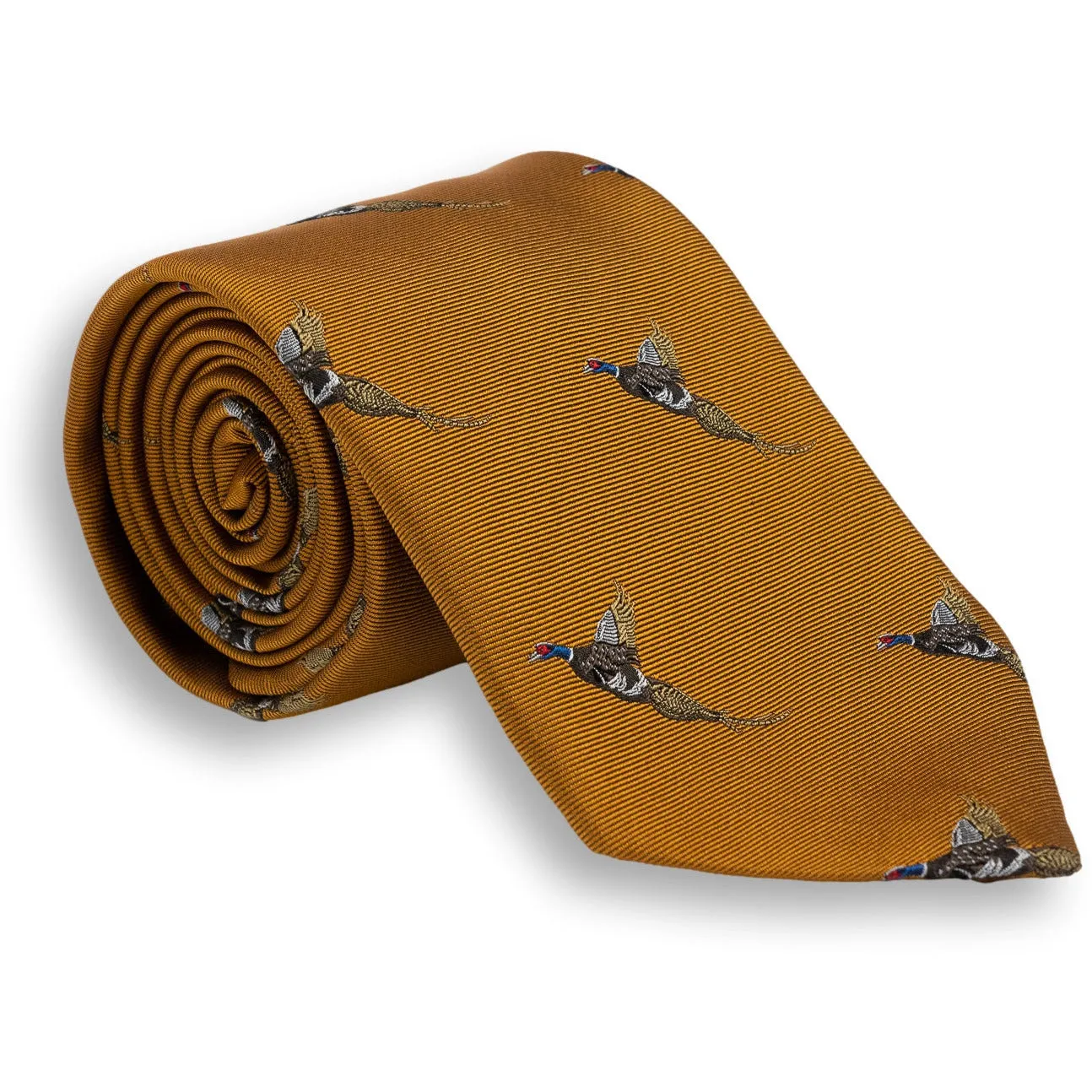 Pheasant Silk Tie sold by The Andover Shop product image thumbnail 2