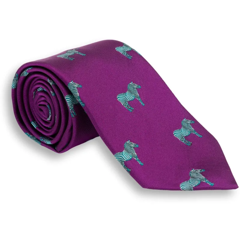 Zebra Silk Tie sold by The Andover Shop