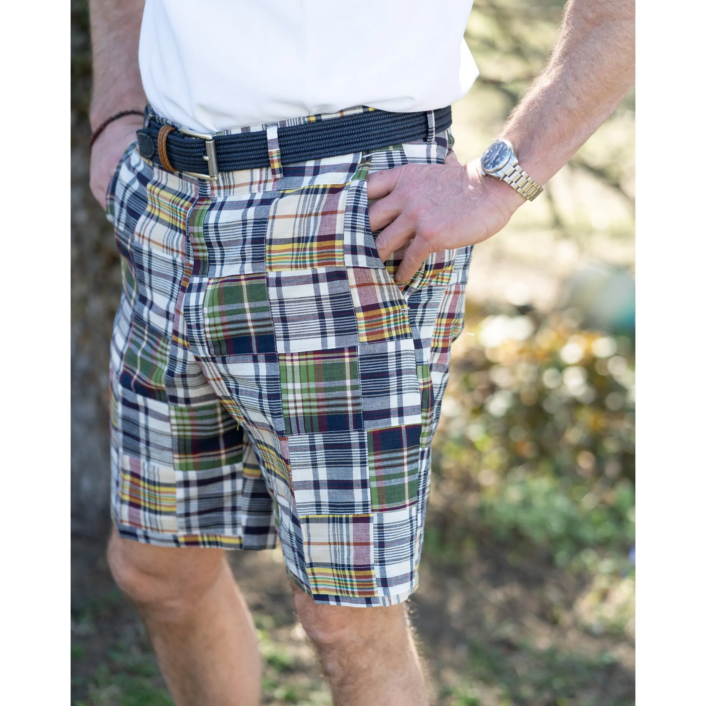 100% Cotton Madras Shorts sold by The Andover Shop product image thumbnail 2