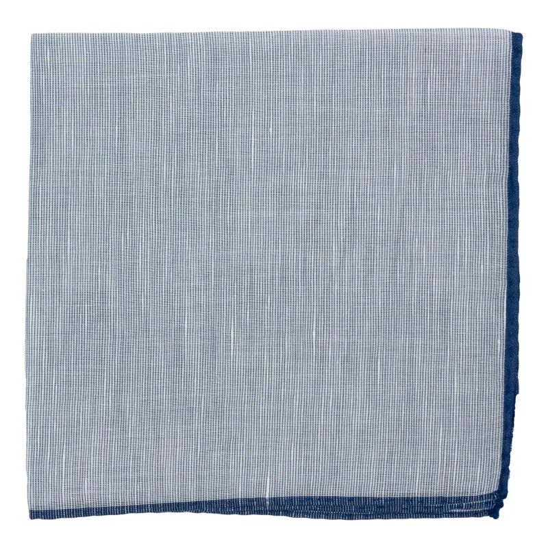 Cotton and Linen Blend Pocket Square sold by The Andover Shop