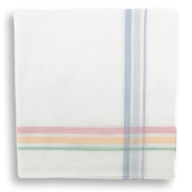 Honfleur Cotton Pocket Square sold by The Andover Shop