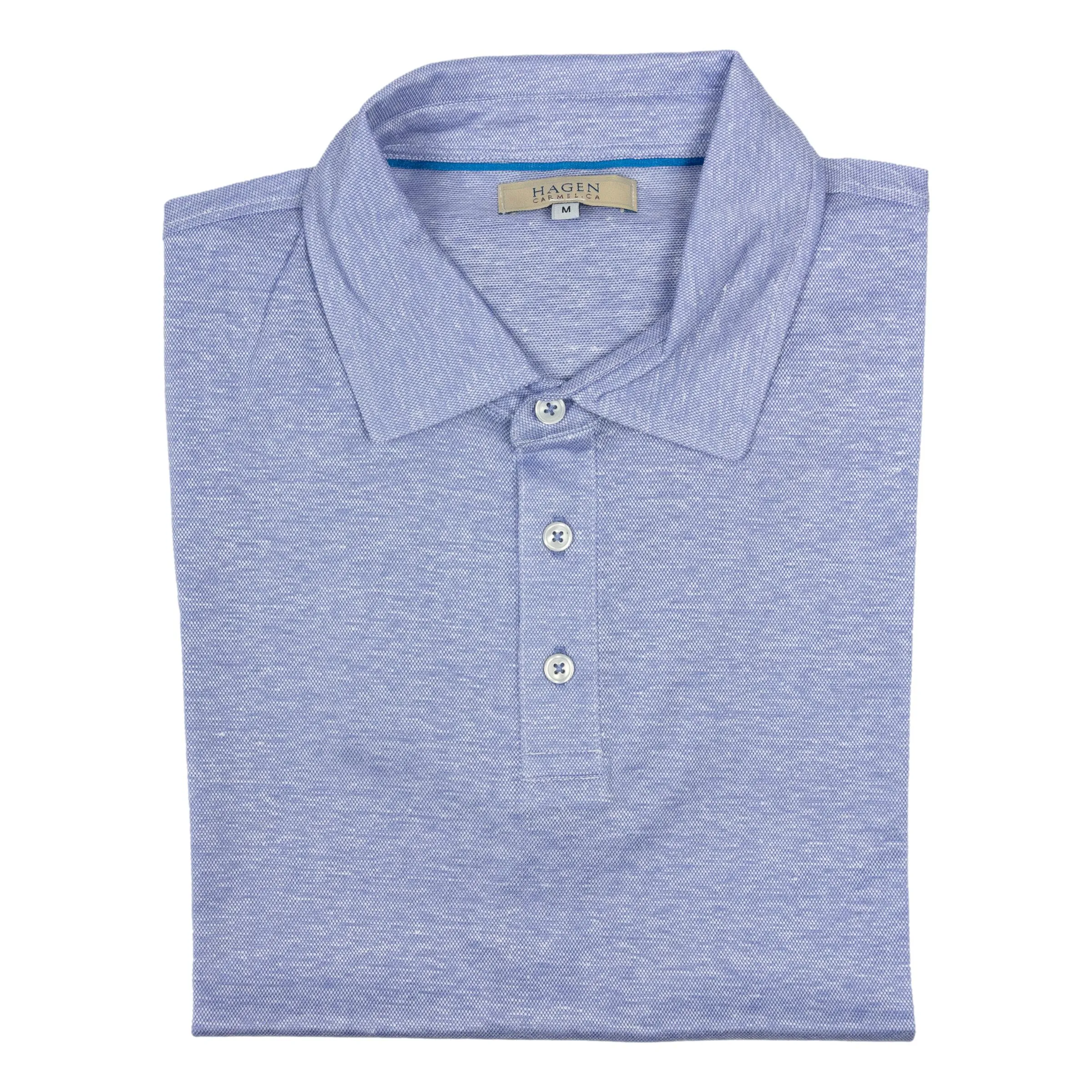 Cotton and Linen Blend Pique Polo sold by The Andover Shop product image thumbnail 2