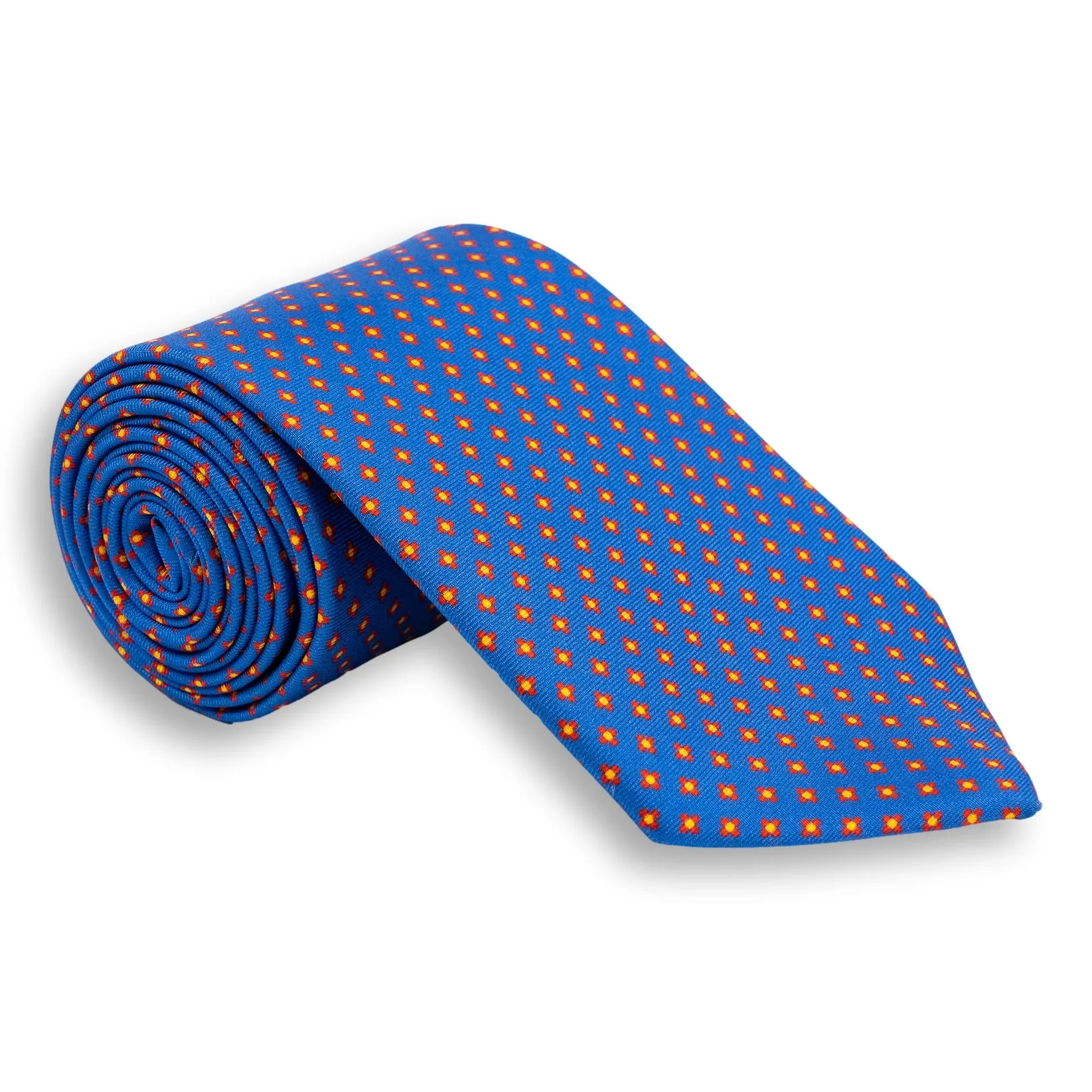 Abstract Flower Motif Silk Print Tie sold by The Andover Shop product image thumbnail 2