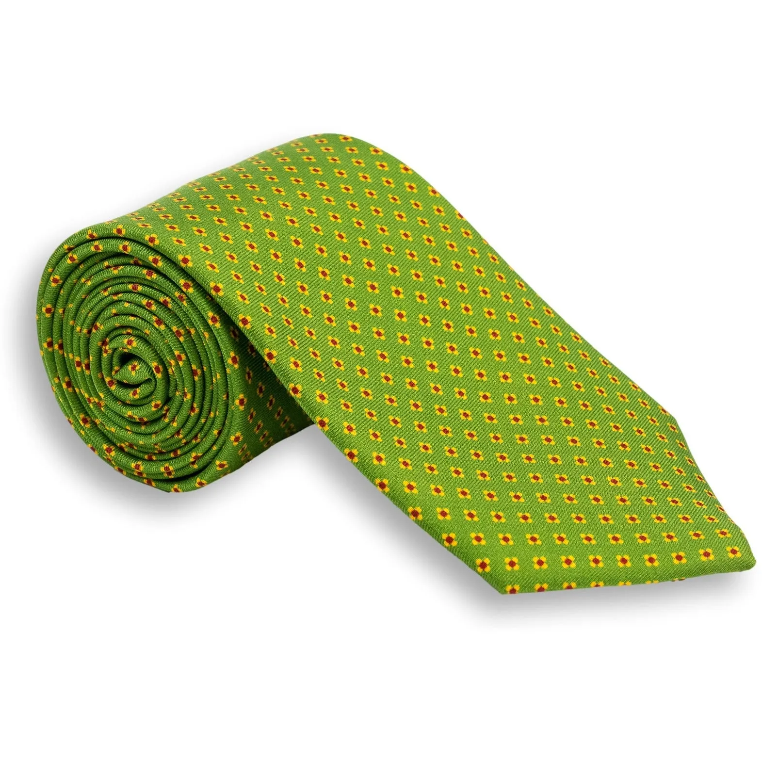 Abstract Flower Motif Silk Print Tie sold by The Andover Shop product image thumbnail 3
