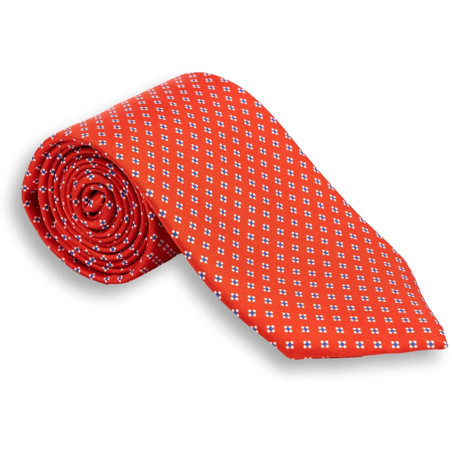 Abstract Flower Motif Silk Print Tie sold by The Andover Shop product image thumbnail 4
