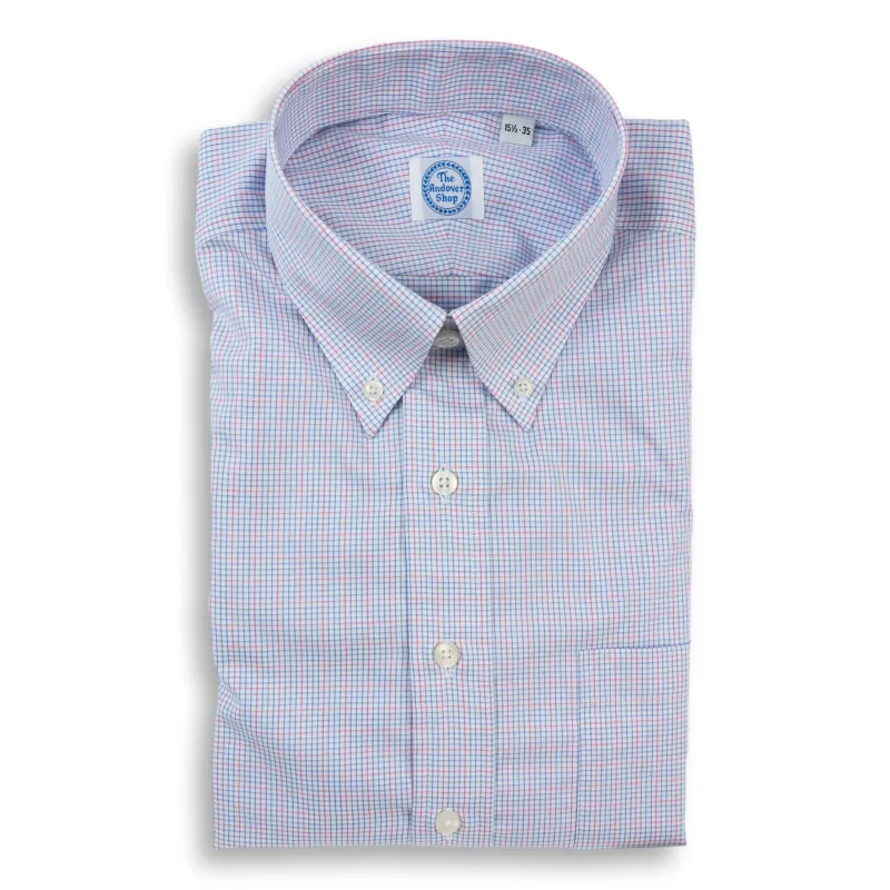 Red and Blue Graph Check Button Down Dress Shirt sold by The Andover Shop