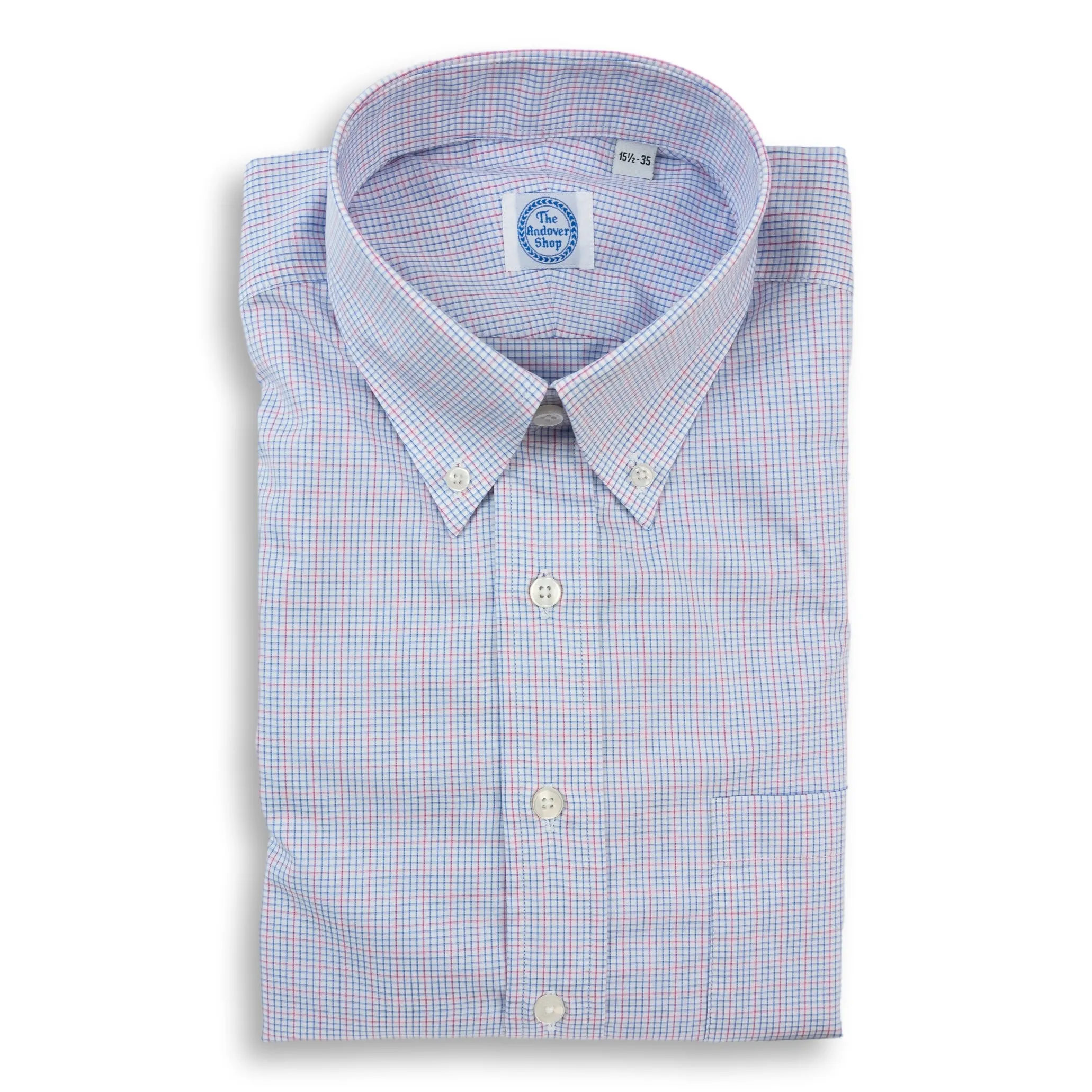 Red and Blue Graph Check Button Down Dress Shirt sold by The Andover Shop