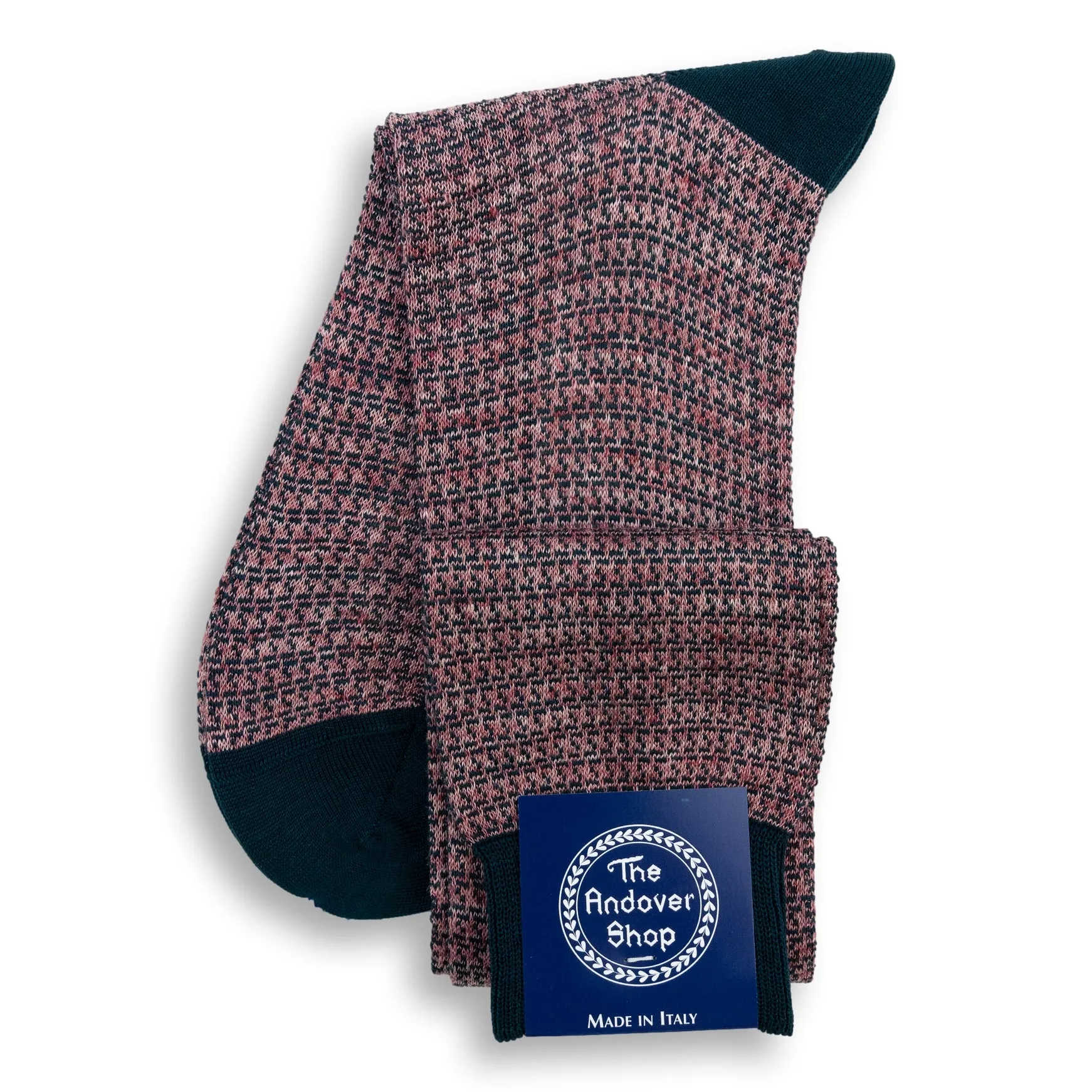 Over-the-Calf Cotton Linen Abstract Dress Sock sold by The Andover Shop product image thumbnail 2