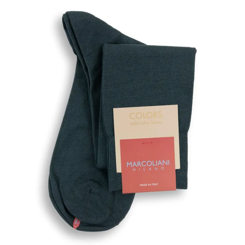Pima Cotton Classic Plain Over-the-Calf Dress Socks sold by The Andover Shop