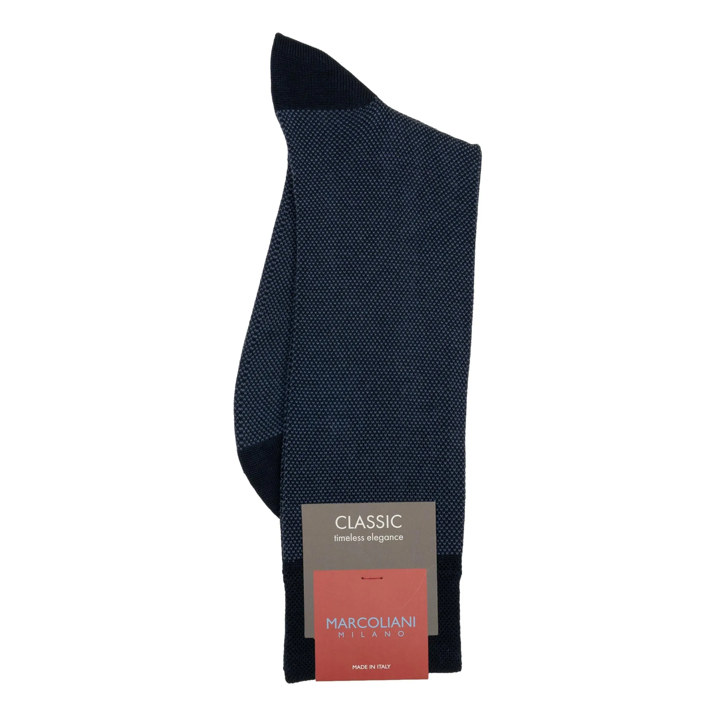 Pima Cotton Birdseye Mid-calf Dress Socks sold by The Andover Shop