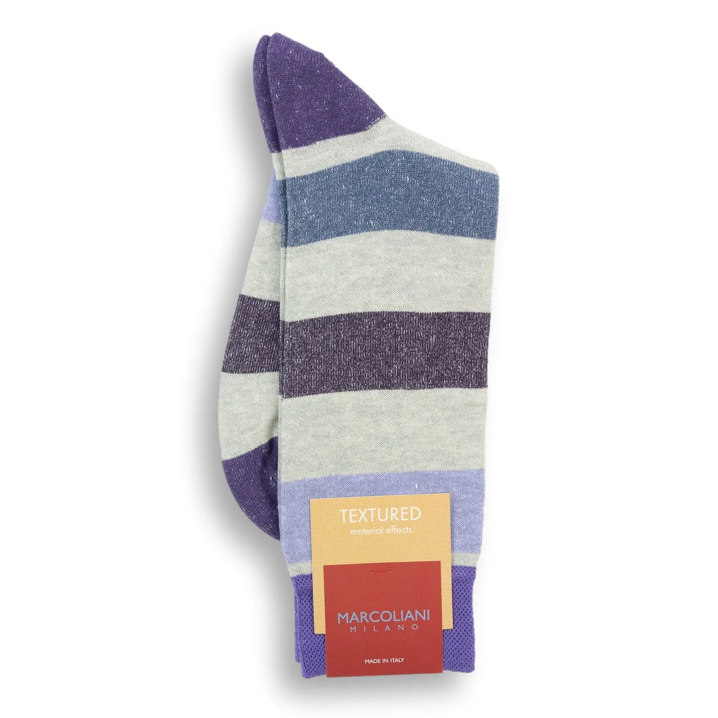 Linen Cotton Blend Cruise Stripe Mid-Calf Dress Socks sold by The Andover Shop product image thumbnail 2
