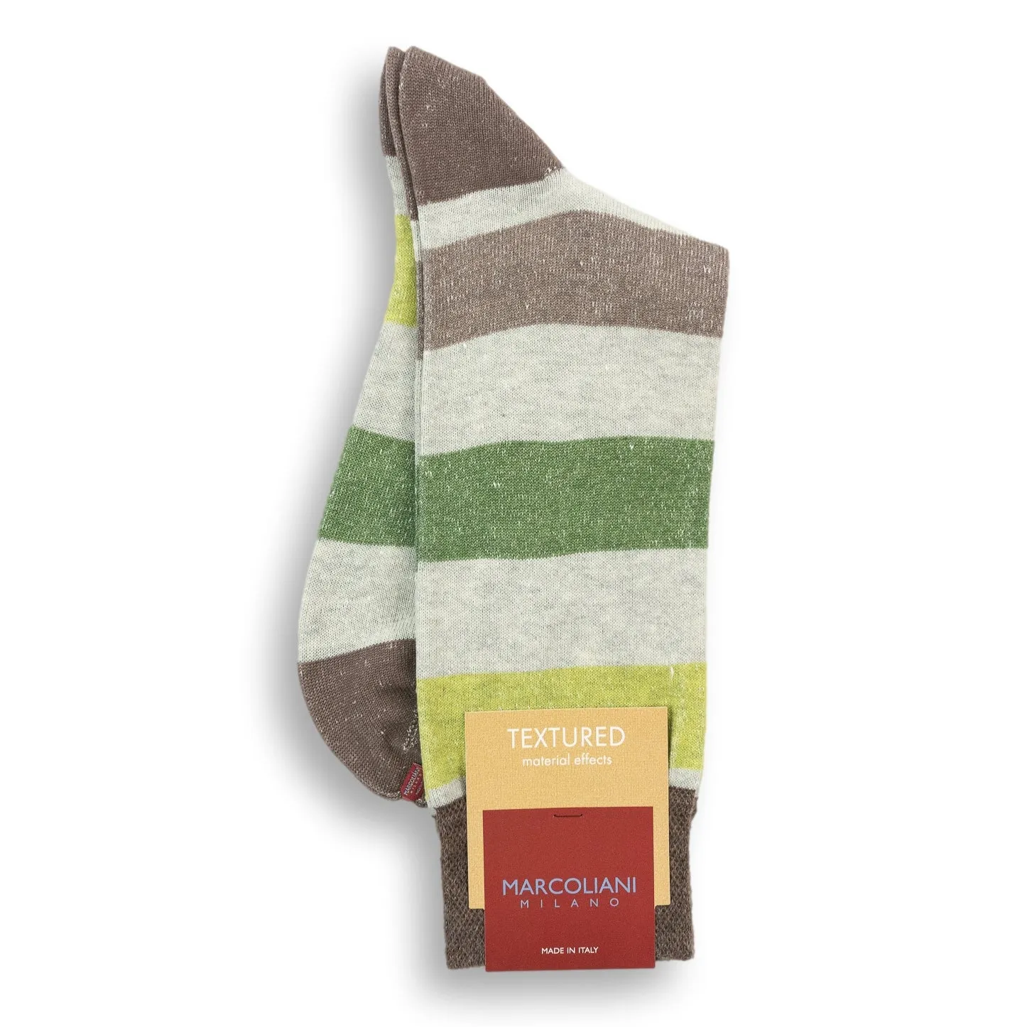 Linen Cotton Blend Cruise Stripe Mid-Calf Dress Socks sold by The Andover Shop product image thumbnail 3