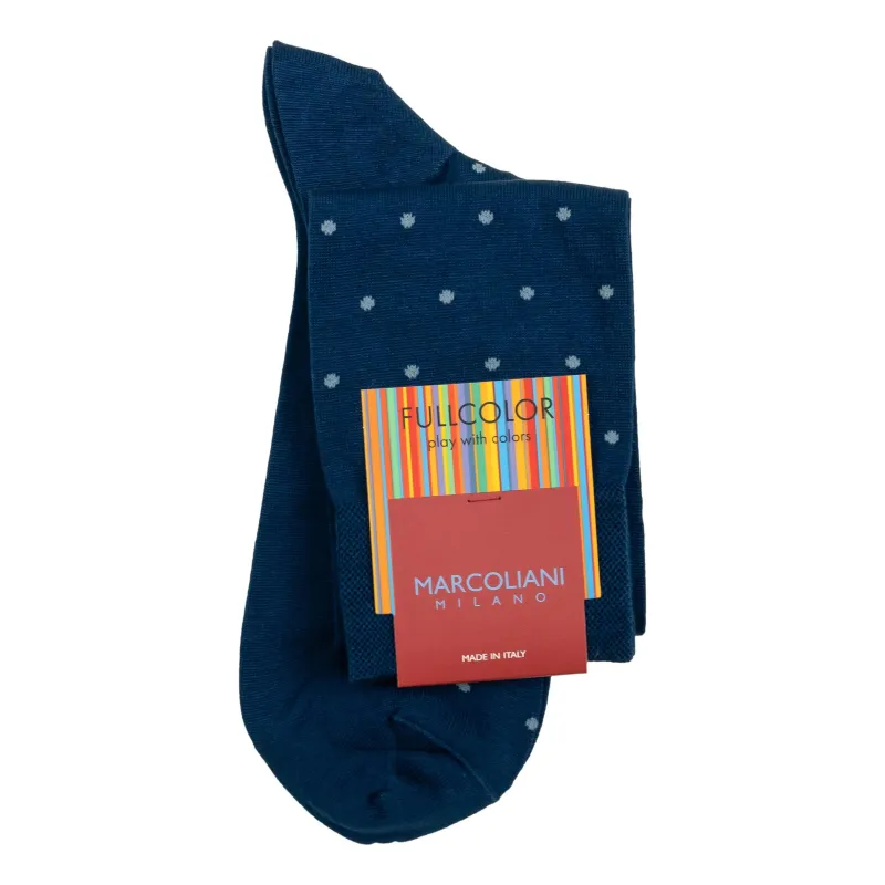 Pima Cotton Polka Dot Over the Calf Dress Socks sold by The Andover Shop