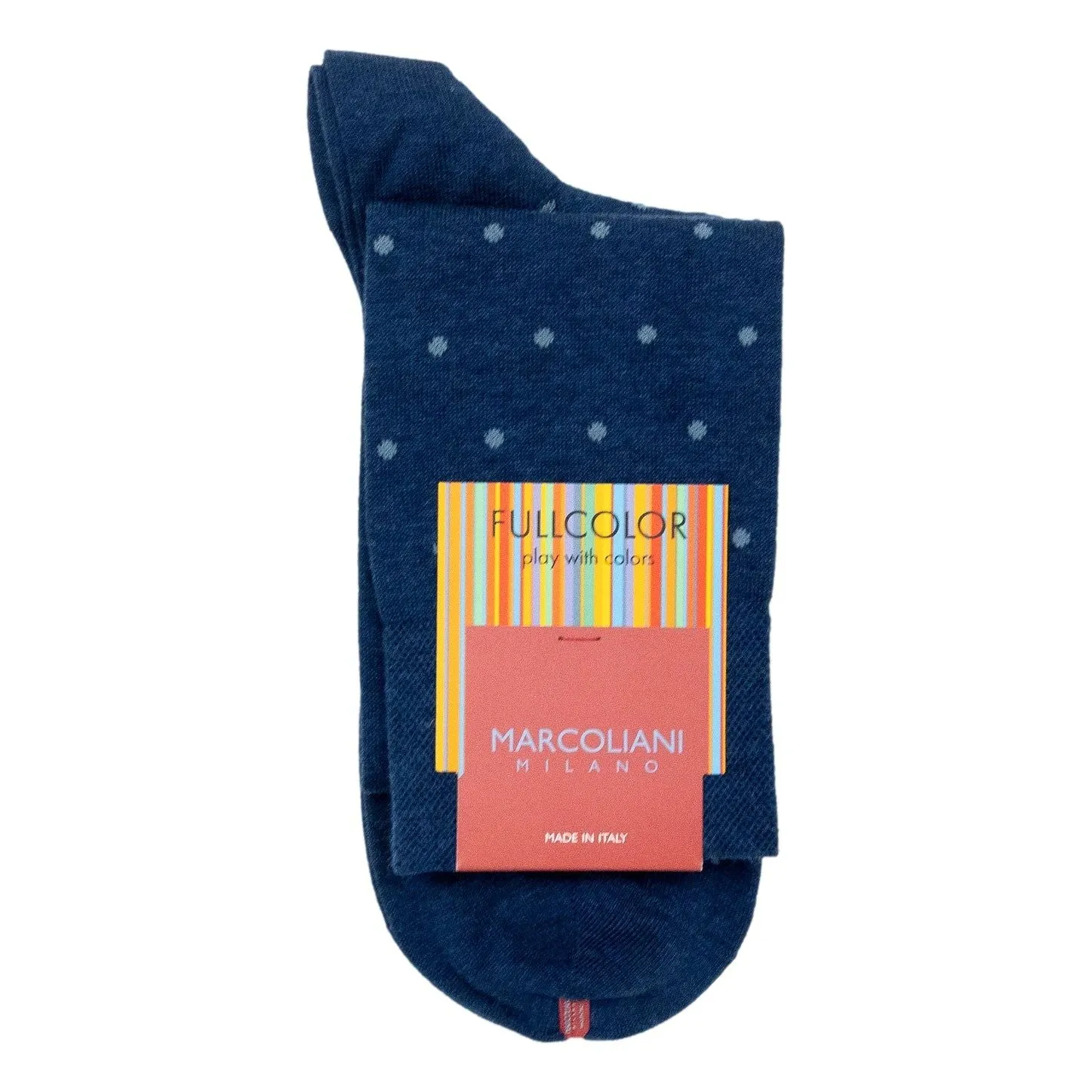 Pima Cotton Polka Dot Over the Calf Dress Socks sold by The Andover Shop product image thumbnail 2