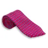White Bordered Dot Silk Tie sold by The Andover Shop
