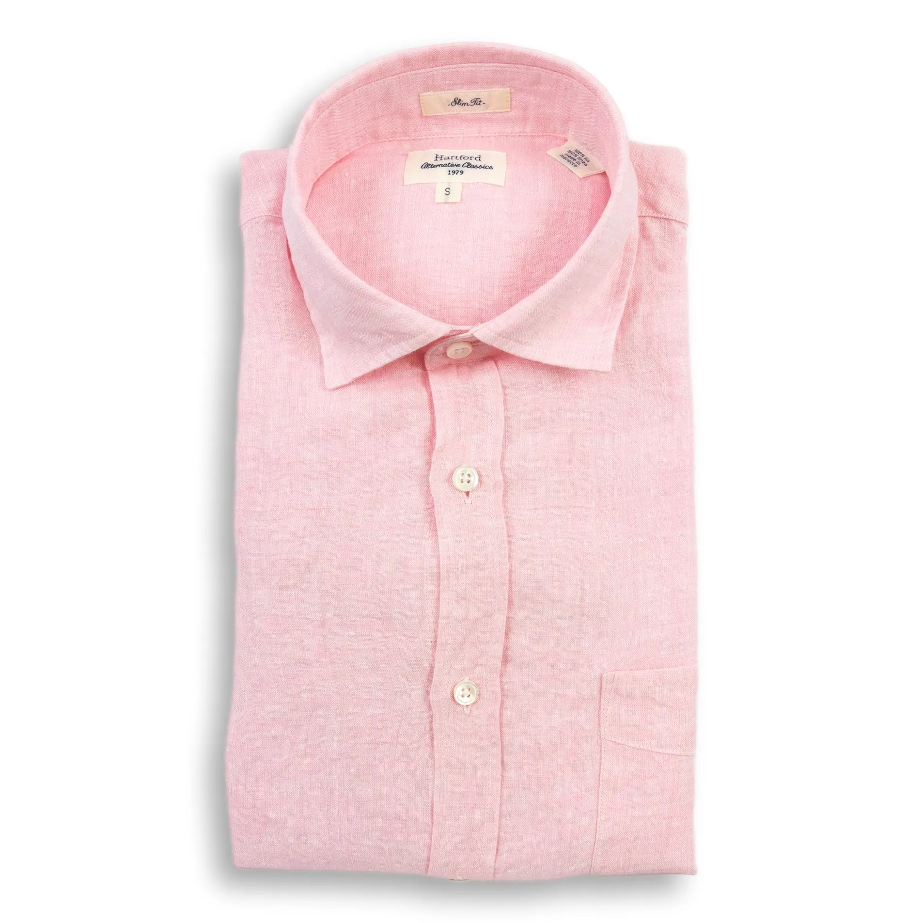 Slim Fit French Linen Sport Shirt sold by The Andover Shop product image thumbnail 2
